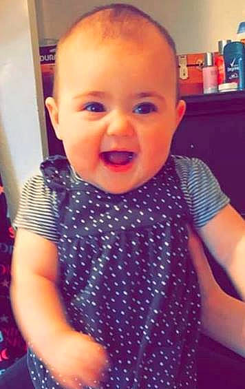 Kinleigh is registered to the contest to win money with this photo: baby, cheek, child, chin, ear, eye, face, facial_expression, forehead, hair, head, lip, mouth, neck, nose, organ, person, skin, smile, toddler