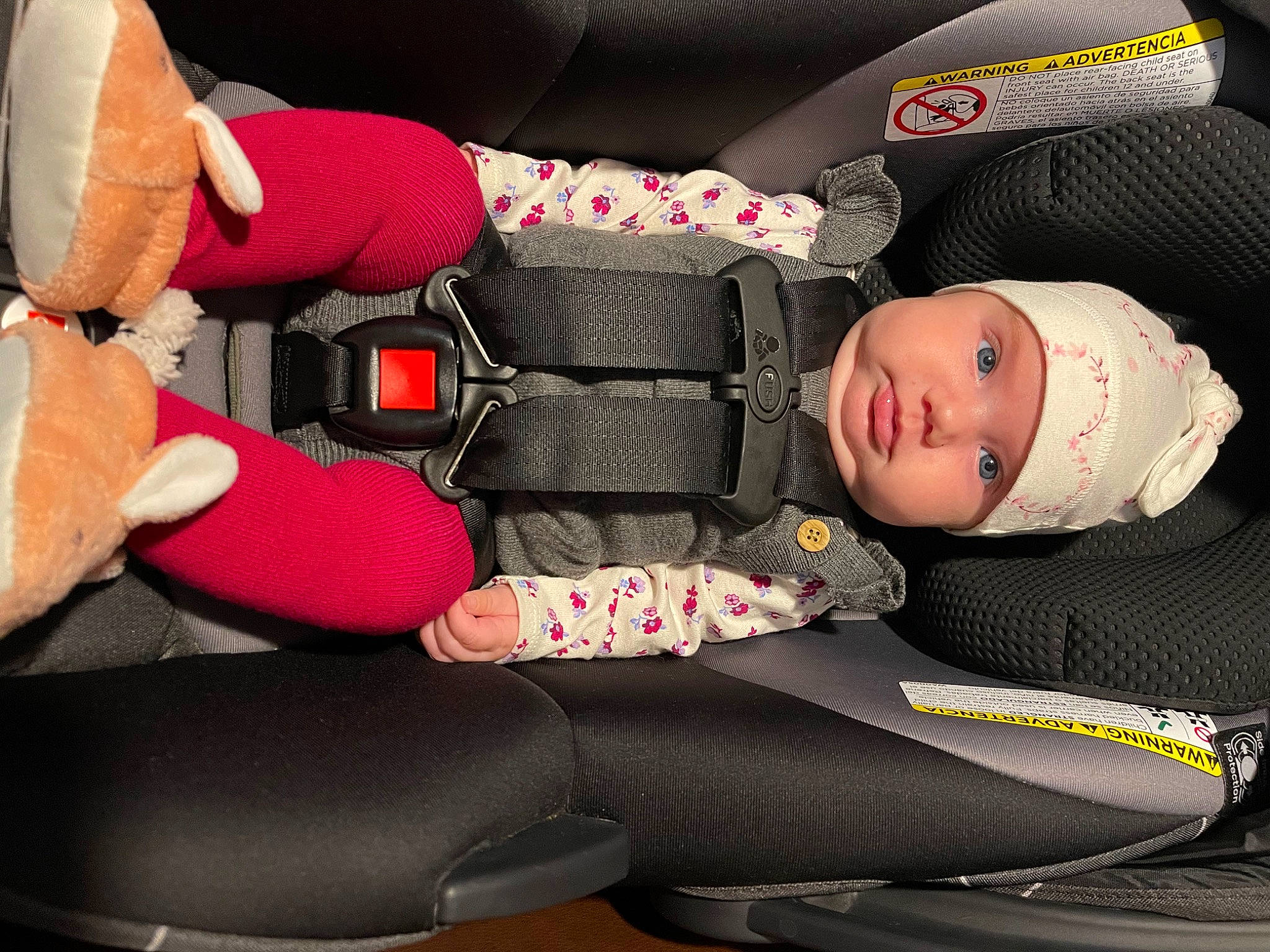 Allyson joined the competition — help win amazing prizes! auto_part, automotive_design, automotive_wheel_system, baby_carriage, beauty, car_seat, car_seat_cover, comfort, fashion, headwear, human_body, knee, lap, leg, mammal, motor_vehicle, person, textile, thigh, vehicle