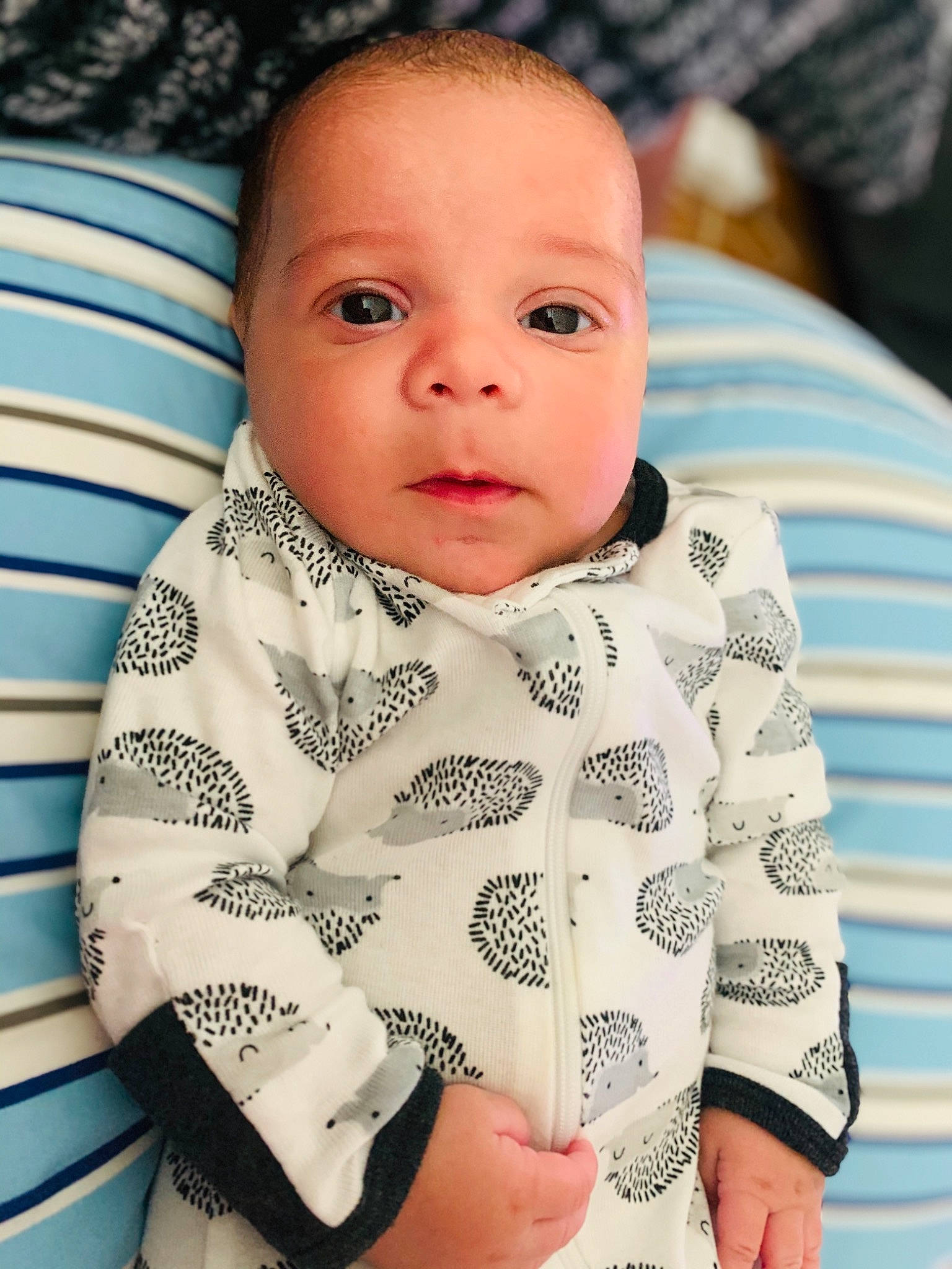 Enzo joined the competition — help win amazing prizes! baby, baby_toddler_clothing, cheek, child, collar, comfort, dress_shirt, eyebrow, eyelash, face, facial_expression, human, lip, nose, outerwear, people, person, skin, sleeve, textile