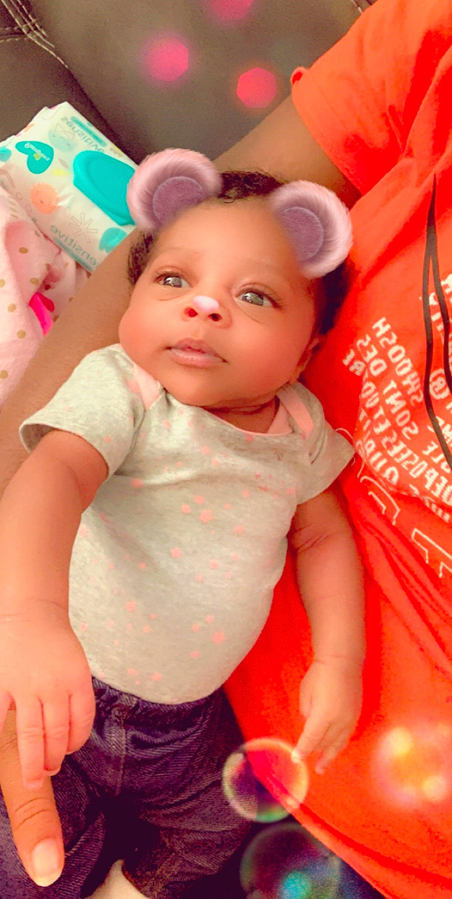 Kamilla is registered to the contest to win money with this photo: baby, cheek, child, doll, person, pink, product, skin, smile, toddler, toy