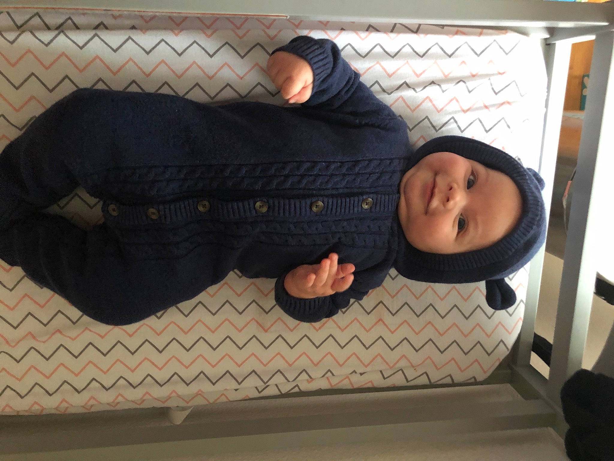 Wren joined the competition — help win amazing prizes! baby_products, baby_safety, baby_toddler_clothing, beanie, comfort, headgear, headwear, hood, joy, knit_cap, nap, person, sleep