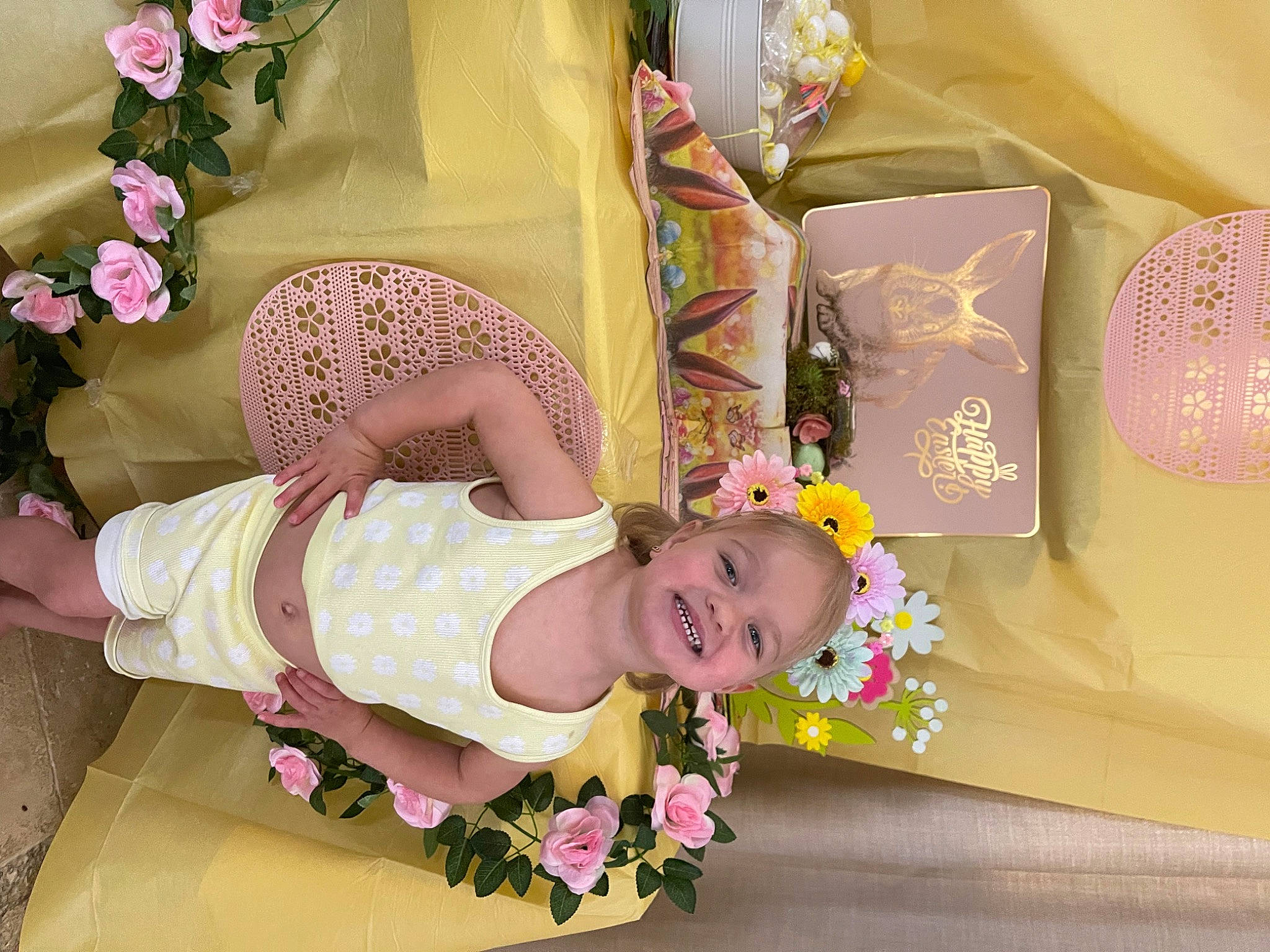 Camille participe au concours pour gagner de l'argent avec cette photo : baby, baby_products, baby_toddler_clothing, beauty, child, design, event, flower, happy, joy, magenta, pattern, person, pink, plant, product, purple, room, rose, smile