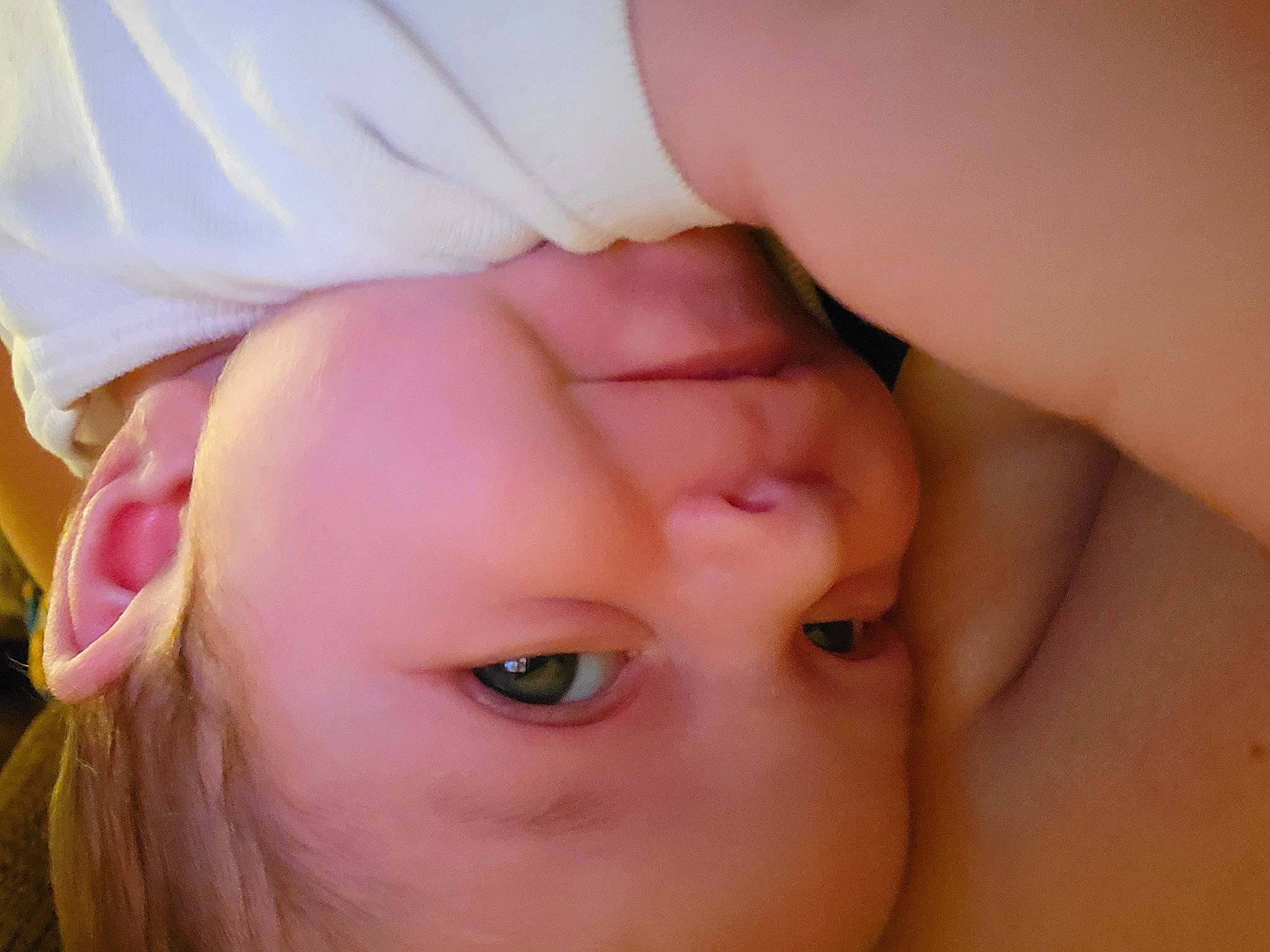 Annabeth joined the competition — help win amazing prizes! baby, baby_toddler_clothing, cheek, close_up, ear, eye, eyelash, finger, gesture, hand, happy, head, iris, lip, nail, nose, person, skin, smile, thumb