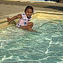 Eleonore a rejoint le concours — aidez-le/la à gagner de superbes lots ! child, swimsuit, pool, water, sitting, sunlight, slide, outdoor, play, fun, summer, splash, young_child, recreation, happy, vacation, kid, water_play, casual, daytime