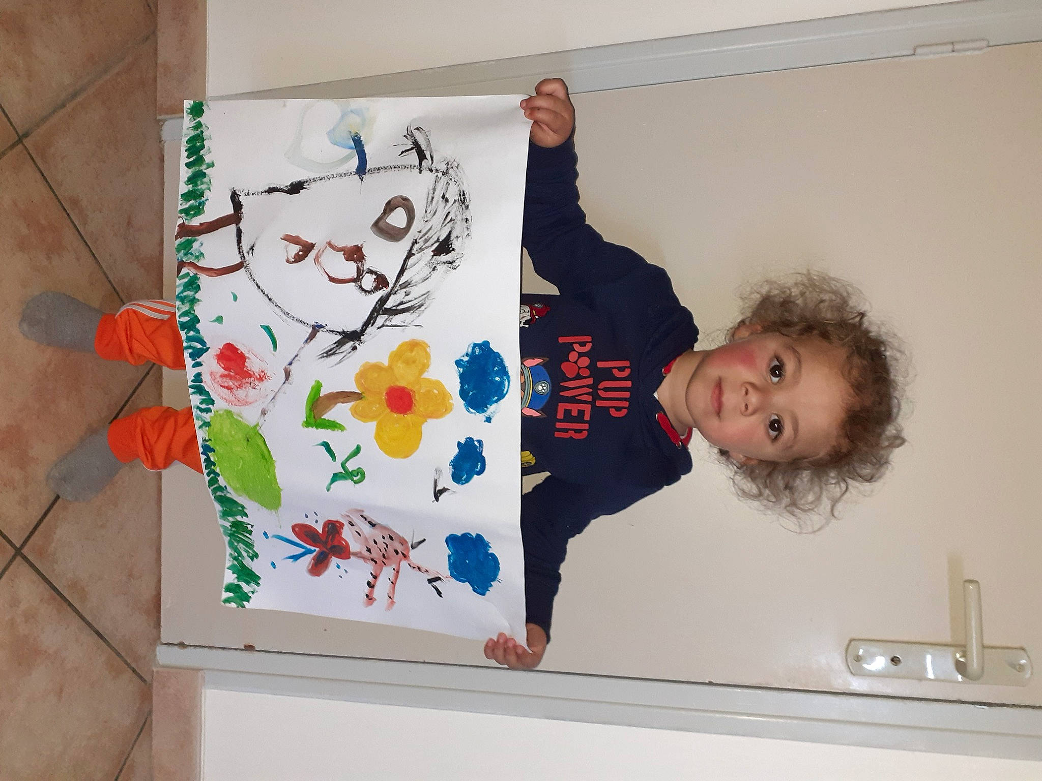 Jahyan participe au concours pour gagner de l'argent avec cette photo : art, baby, child, child_art, creative_arts, drawing, font, happy, illustration, paint, painting, paper, pattern, person, rectangle, room, smile, t_shirt, toddler, visual_arts