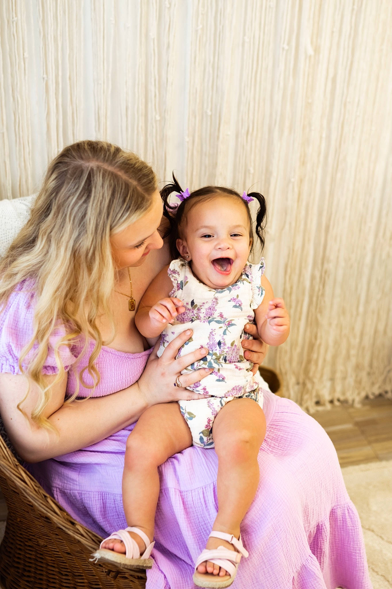 Brooklynn is registered to the contest to win money with this photo: arm, baby, baby_toddler_clothing, chair, child, couch, curtain, event, flash_photography, fun, happy, jewellery, people, person, pink, playing_with_kids, purple, sitting, skin, smile