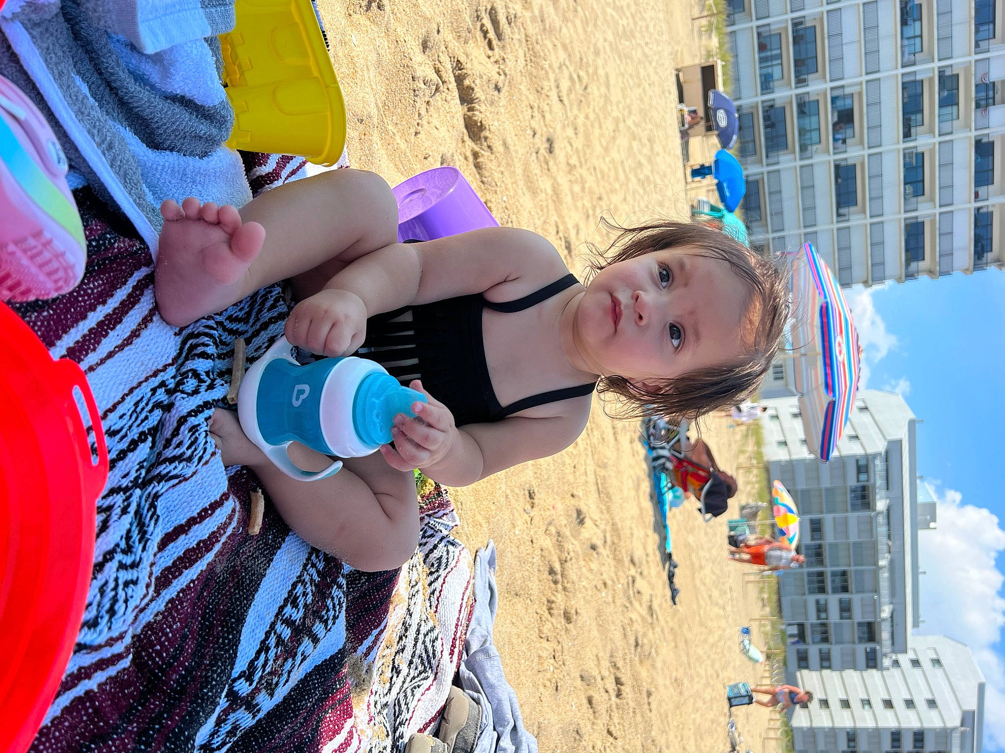 Brooklynn joined the competition — help win amazing prizes! azure, beach, building, child, city, community, electric_blue, event, eyewear, fun, happy, human_leg, leisure, person, recreation, sky, summer, t_shirt, thigh, travel