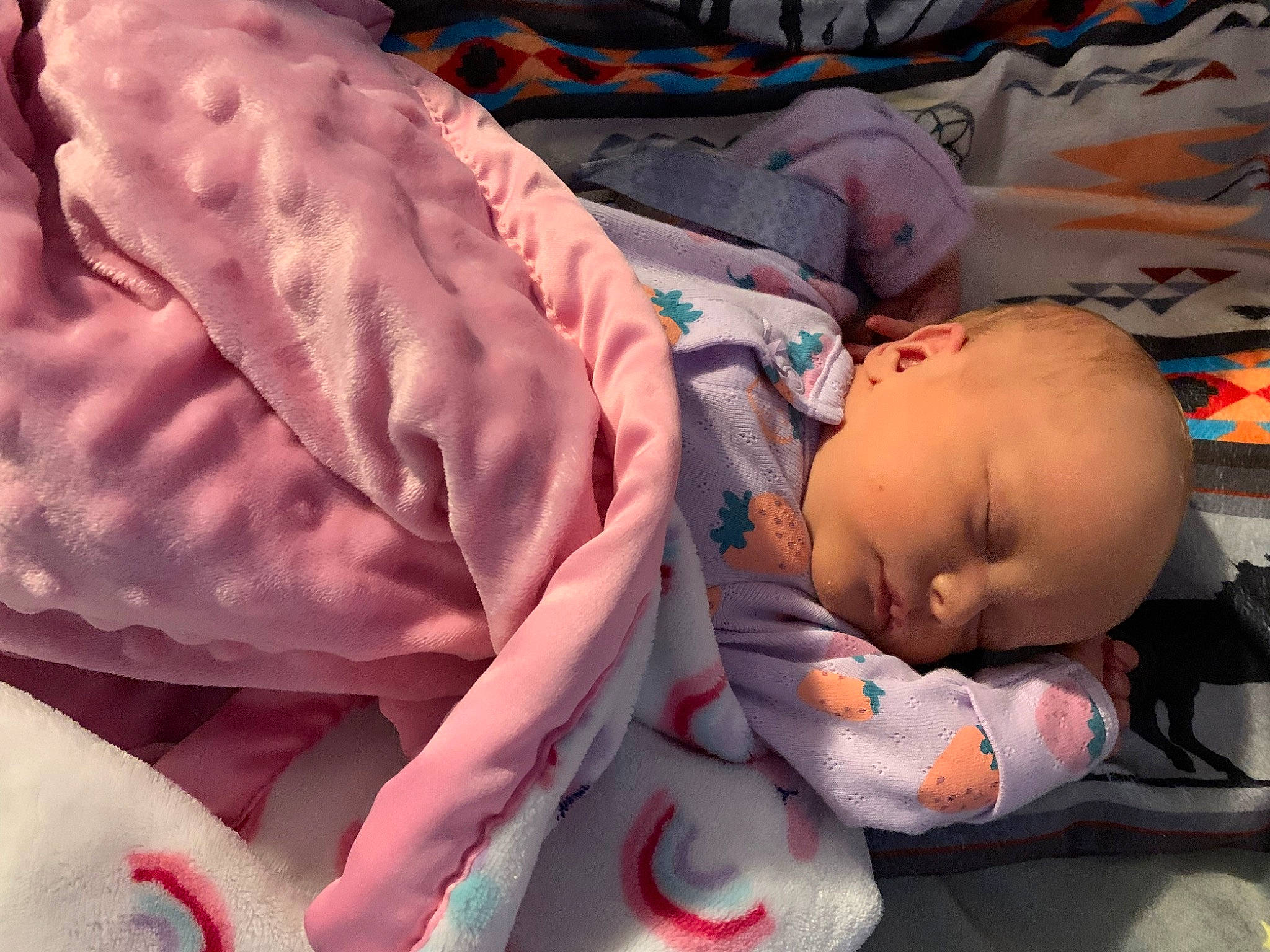 Gracelyn is registered to the contest to win money with this photo: baby, baby_products, baby_sleeping, baby_toddler_clothing, bed_sheet, bedding, bedtime, carmine, cheek, child, comfort, head, linens, mouth, nap, orange, person, room, sleep, textile