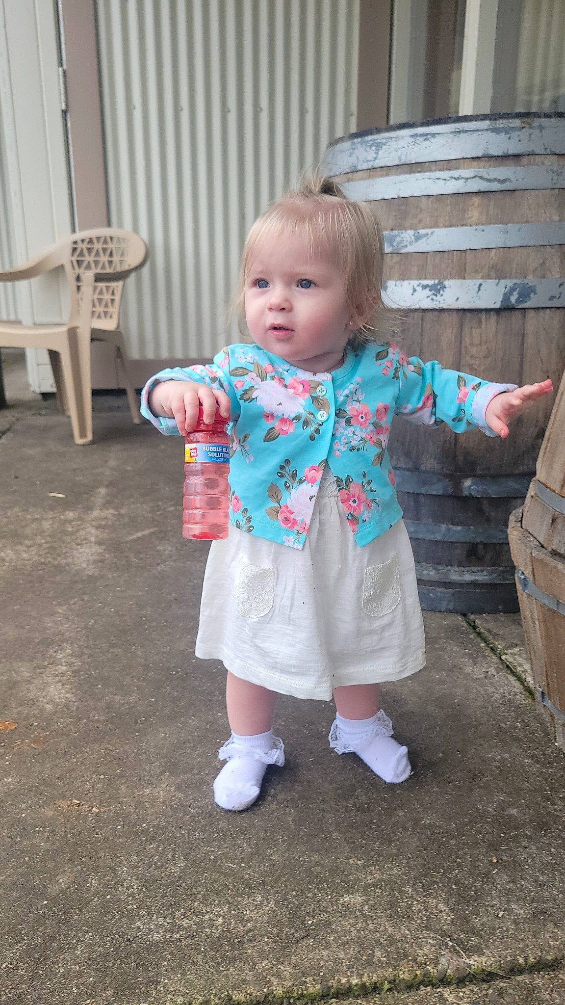 Riverlynn joined the competition — help win amazing prizes! baby, baby_toddler_clothing, chair, child, flooring, fun, human_leg, pattern, person, play, sandal, shipping_box, sitting, skin, sleeve, sock, t_shirt, toddler, wood