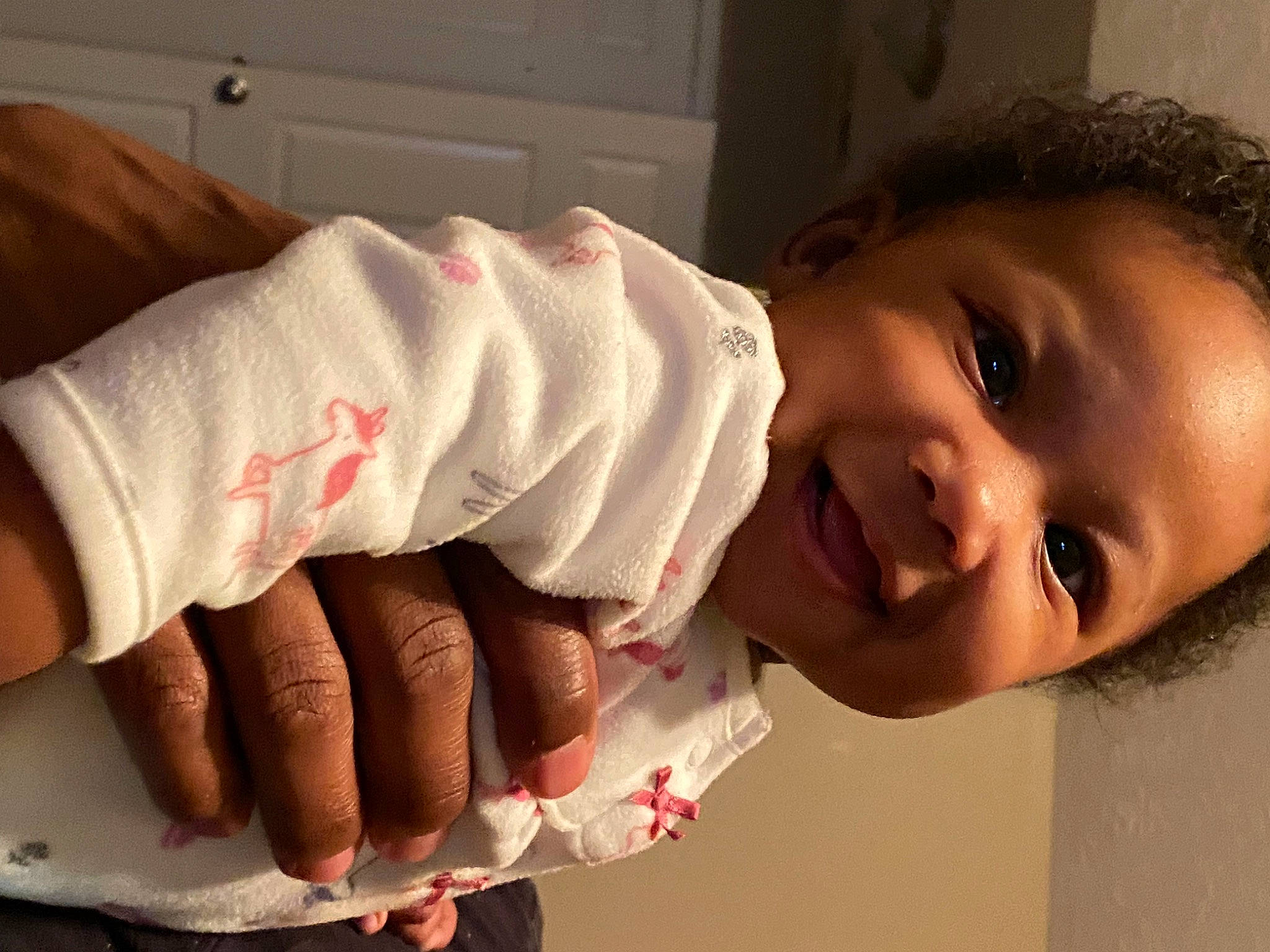 Kamiyah joined the competition — help win amazing prizes! baby, baby_toddler_clothing, cheek, child, elbow, eyelash, face, finger, first_aid, flesh, gesture, happy, joy, lip, nail, person, skin, sleeve, smile, thumb