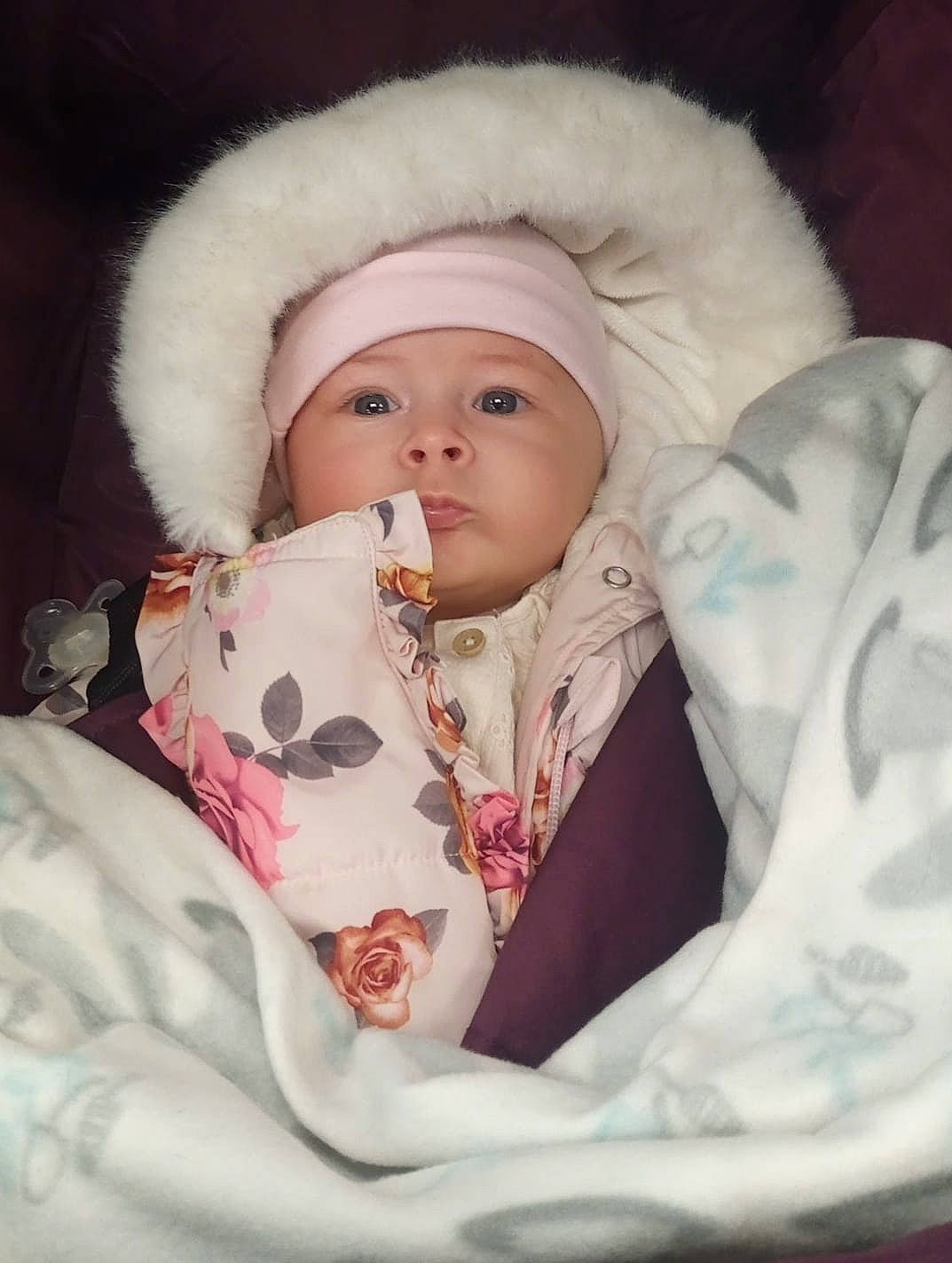 Elly is registered to the contest to win money with this photo: baby, baby_products, baby_sleeping, baby_toddler_clothing, cap, cheek, child, comfort, eye, fur, hat, headwear, iris, knit_cap, linens, lip, nose, peach, person, sleeve