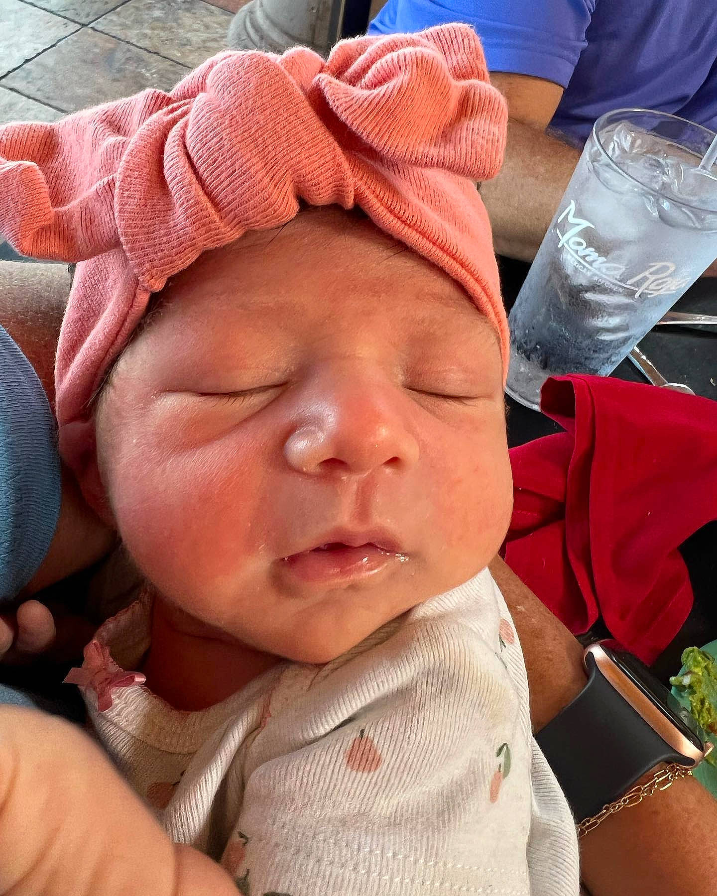 Mabel joined the competition — help win amazing prizes! baby, baby_toddler_clothing, cap, cheek, chin, comfort, eye, eyebrow, eyelash, finger, forehead, gesture, happy, head, headwear, lip, mouth, nose, person, pink