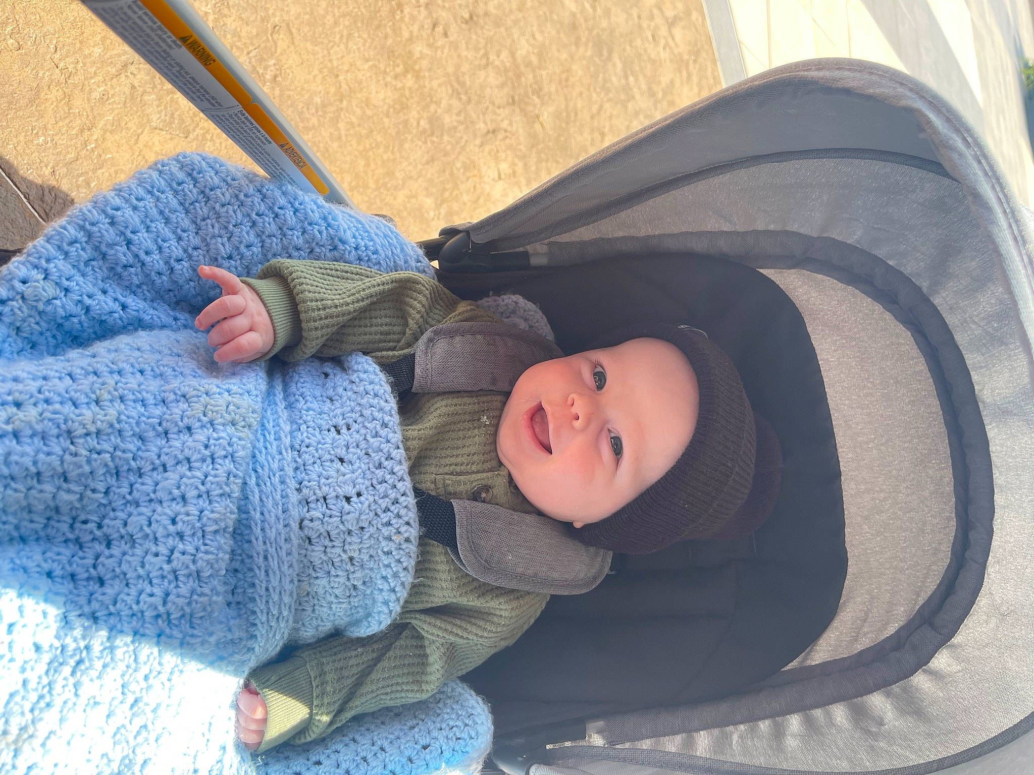 Cade joined the competition — help win amazing prizes! auto_part, baby, baby_carriage, baby_products, baby_toddler_clothing, car_seat, child, comfort, denim, electric_blue, grass, headwear, leisure, nap, pattern, person, sitting, sleep, smile, toddler