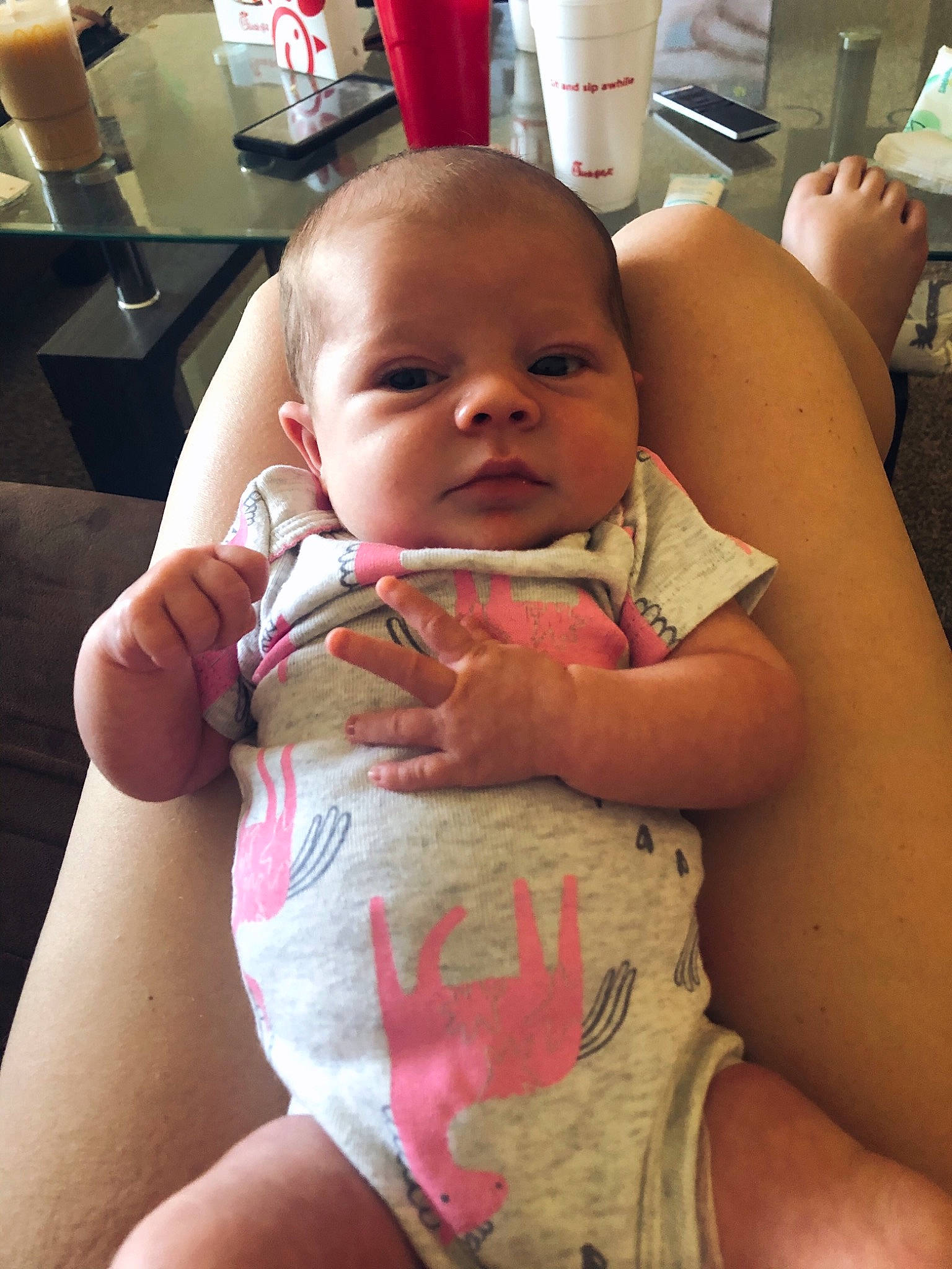 Brixley joined the competition — help win amazing prizes! baby, baby_toddler_clothing, cheek, chest, chin, comfort, facial_expression, finger, gesture, head, joint, mouth, muscle, neck, person, shoulder, skin, stomach, thigh, thumb