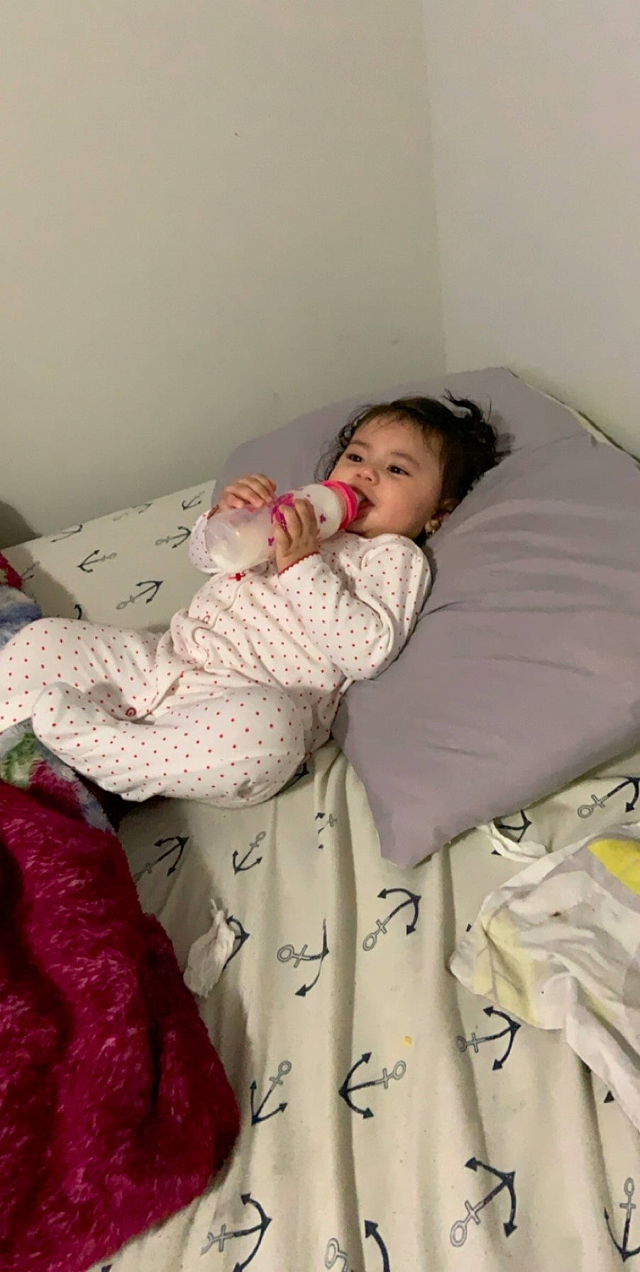 Dahlia joined the competition — help win amazing prizes! baby, bed, bed_sheet, bedding, bedtime, blanket, child, comfort, furniture, linens, nap, person, pillow, sleep, textile, toddler