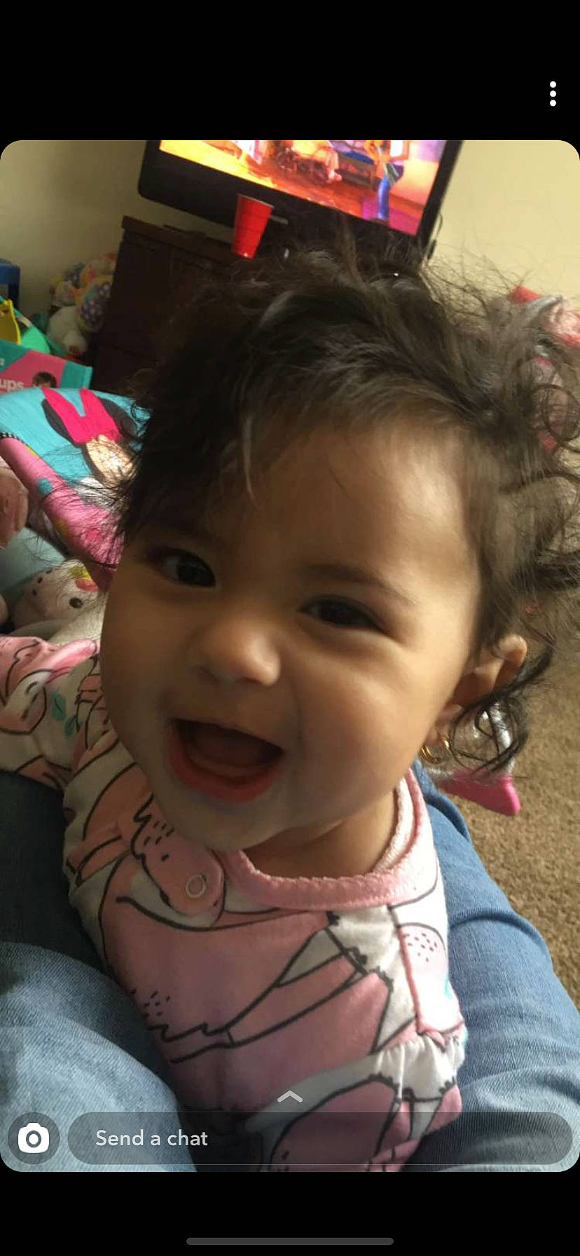 Dahlia joined the competition — help win amazing prizes! baby, cheek, child, chin, ear, eye, eyebrow, face, facial_expression, forehead, fun, hair, head, lip, mouth, nose, organ, person, skin, smile