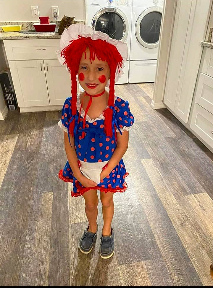 Averie joined the competition — help win amazing prizes! cabinetry, countertop, door, electric_blue, eyewear, floor, flooring, hair, happy, head, headwear, home_appliance, joy, kitchen, kitchen_appliance, laundry_room, person, sleeve, standing, t_shirt