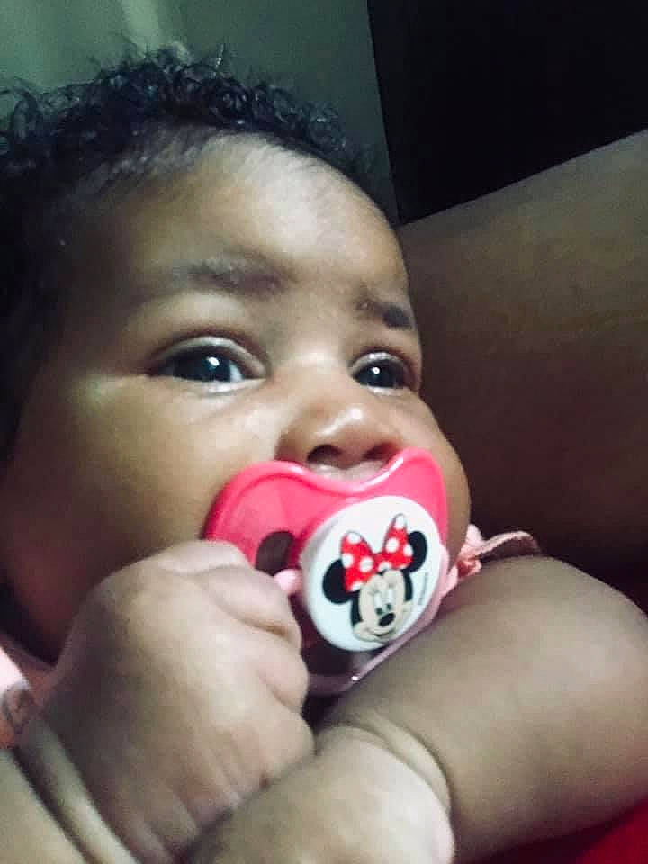 Journey is registered to the contest to win money with this photo: audio_equipment, baby, cheek, child, chin, ear, eyebrow, eyelash, finger, hand, happy, human_body, iris, lip, microphone, mouth, nail, nose, person, skin