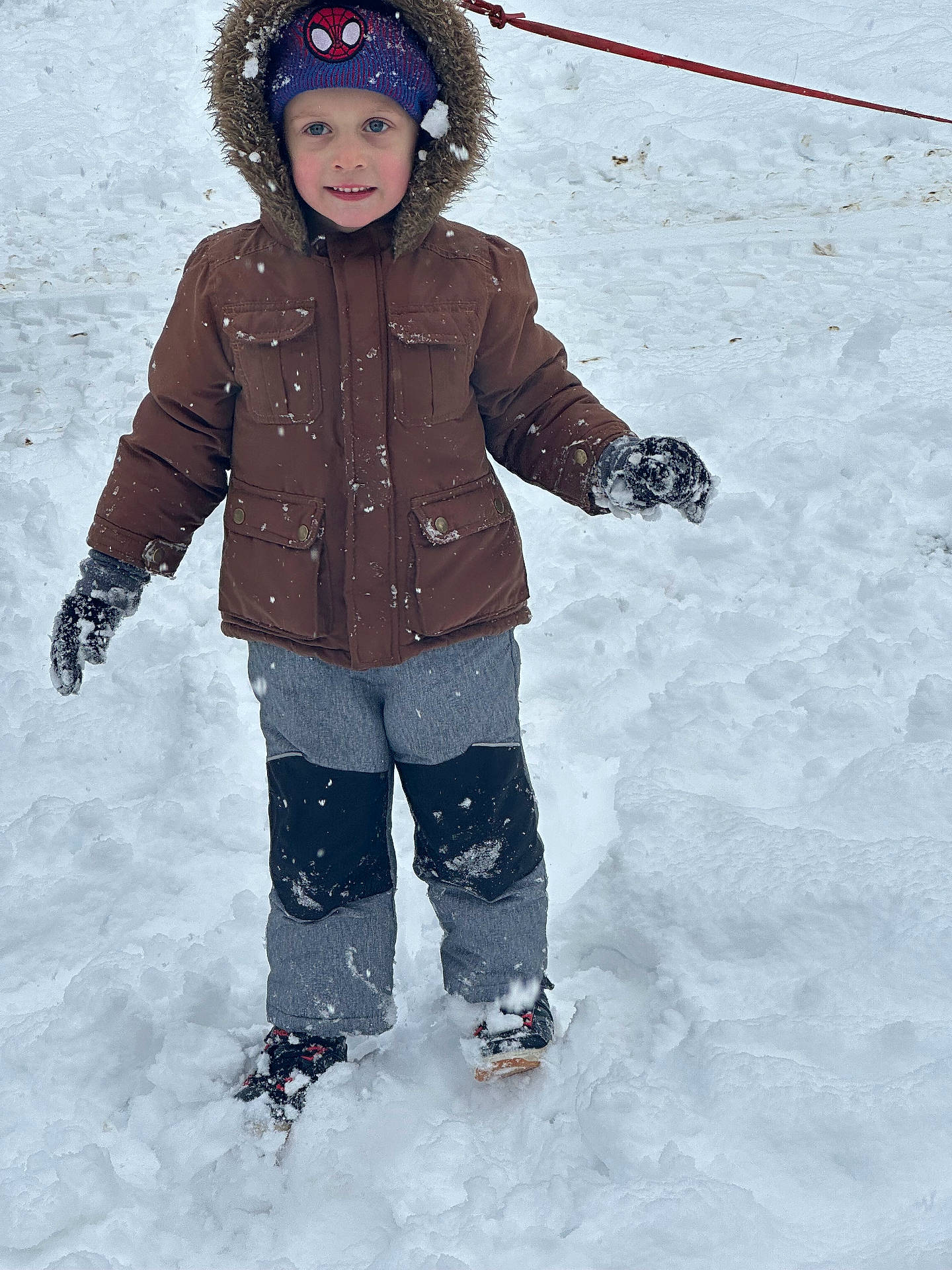 boy, cap, child, clothing, coat, face, footwear, glove, hat, head, jacket, male, nature, outdoors, person, photography, piste, portrait, snow, sport