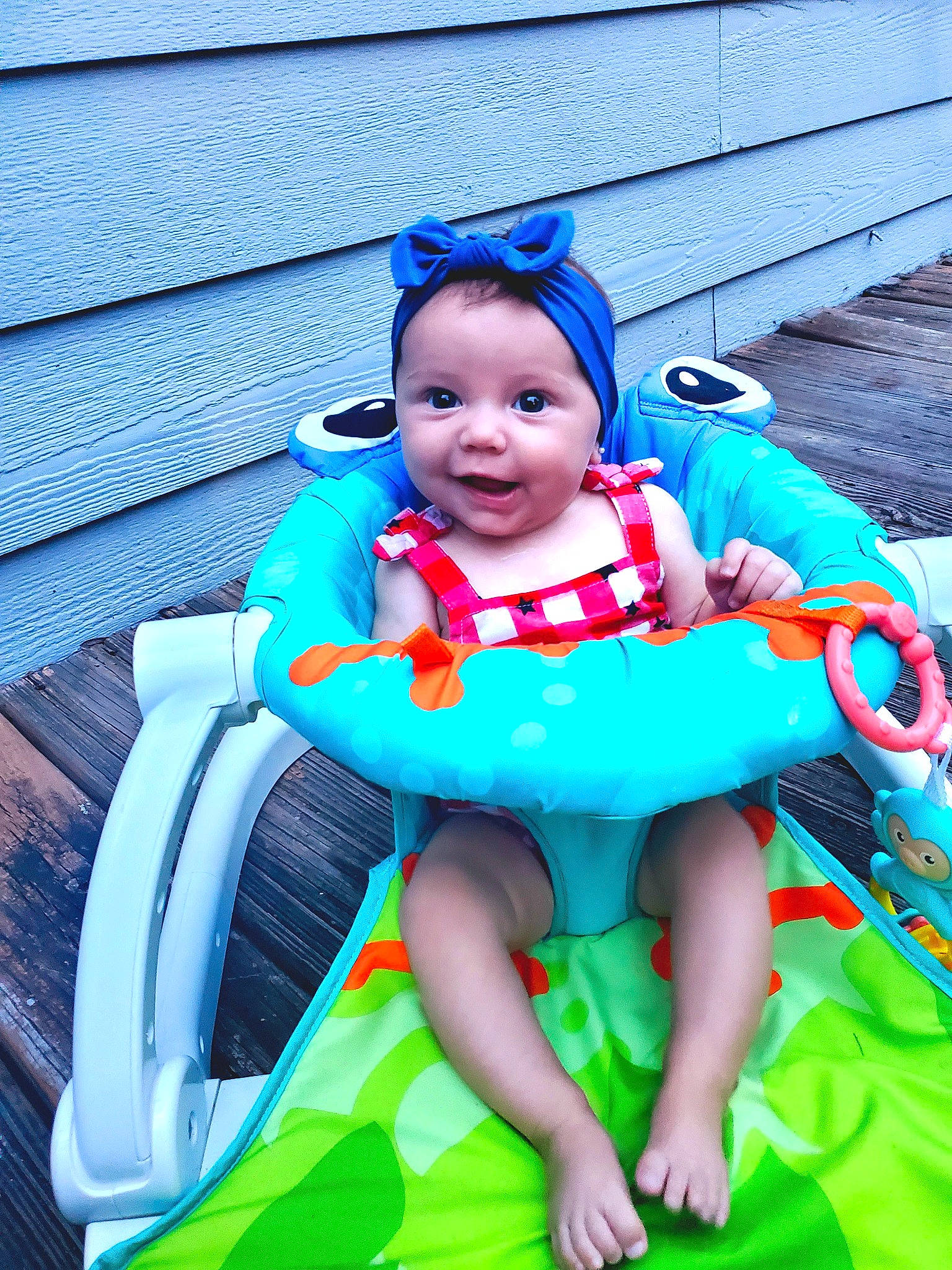 Madelyn joined the competition — help win amazing prizes! aqua, azure, baby, baby_products, baby_toddler_clothing, beauty, blue, child, electric_blue, fun, grass, happy, headwear, leisure, magenta, person, pink, purple, recreation, sitting