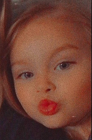 Isabella is registered to the contest to win money with this photo: art, baby, cheek, child, ear, eyelash, iris, jaw, lip, no_expression, nose, paint, painting, person, portrait, portrait_photography, selfie, toddler, visual_arts