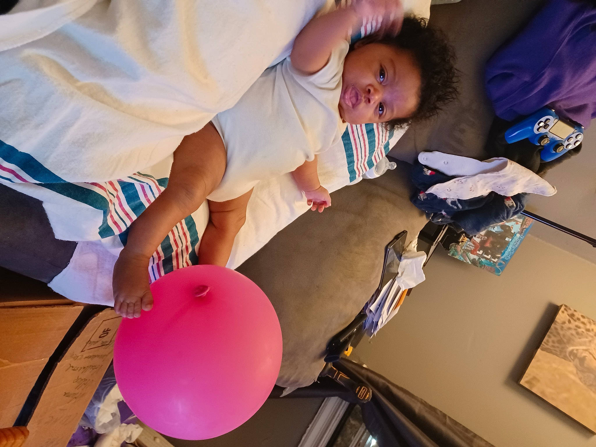 Danielle joined the competition — help win amazing prizes! baby, balloon, child, event, flooring, fun, happy, learning, leisure, machine, nail, party, party_supply, person, play, room, t_shirt, toddler, visual_arts