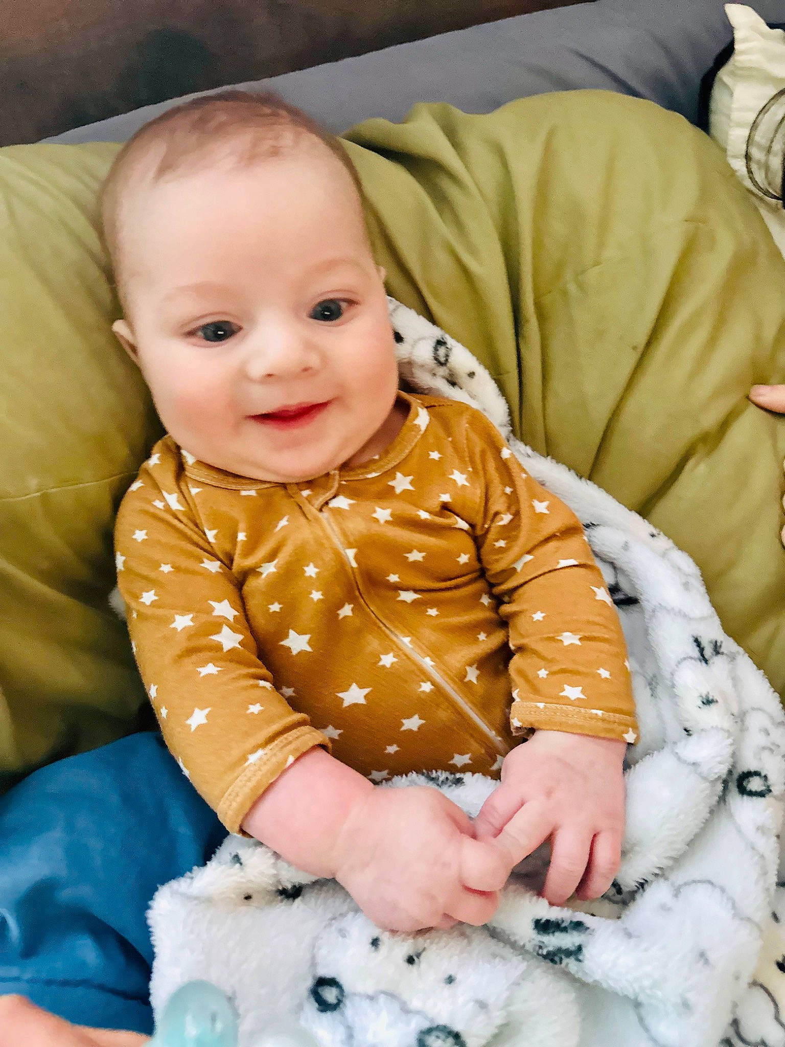 Carter joined the competition — help win amazing prizes! arm, baby, baby_toddler_clothing, cheek, child, comfort, face, happy, head, iris, joy, mammal, person, product, sitting, skin, sleeve, smile, toddler, toy