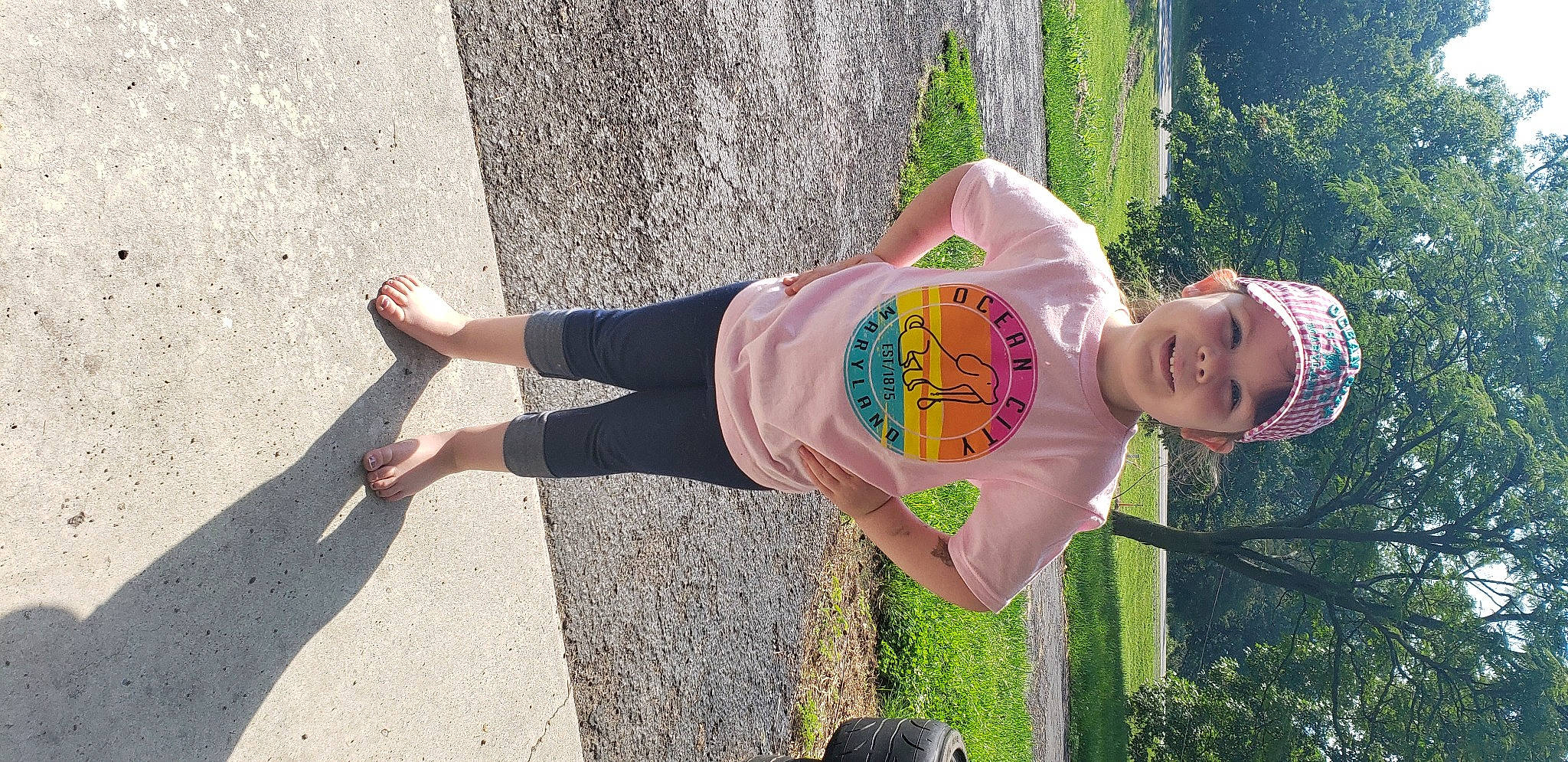 Macy joined the competition — help win amazing prizes! headwear, joy, person, plant, t_shirt, tree, vacation