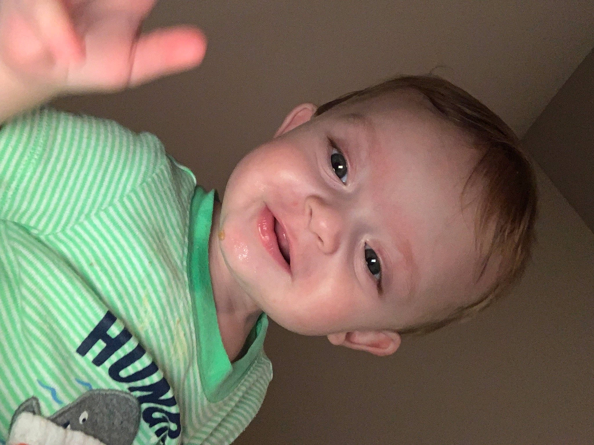 Atticus joined the competition — help win amazing prizes! baby_toddler_clothing, cheek, chin, ear, eyebrow, eyelash, face, facial_expression, forehead, gesture, happy, iris, jaw, lip, mouth, neck, nose, person, skin, smile