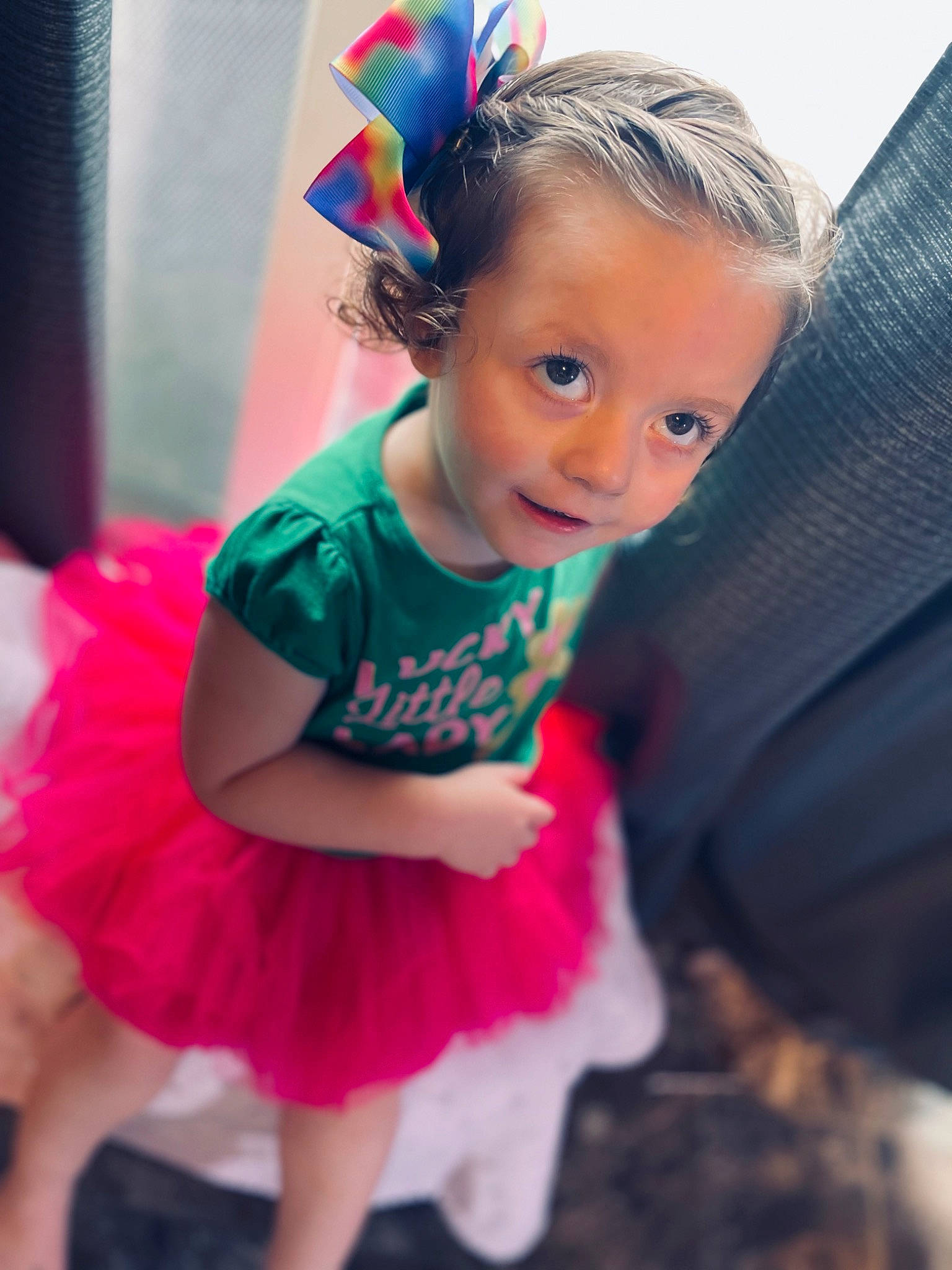 Kinsley joined the competition — help win amazing prizes! baby, baby_toddler_clothing, ballet_tutu, child, costume, costume_hat, event, fashion_accessory, fun, happy, headband, headpiece, magenta, party_supply, person, pink, play, purple, skin, smile
