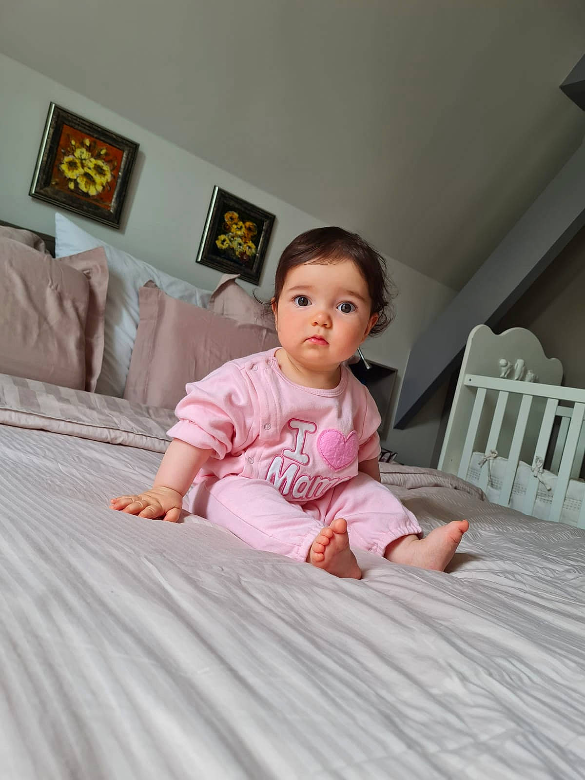 Anna Gabrielle participe au concours pour gagner de l'argent avec cette photo : baby, baby_toddler_clothing, comfort, dress, flash_photography, floor, flooring, happy, hardwood, leg, leisure, linens, person, picture_frame, pink, skin, sleeve, t_shirt, textile, toddler
