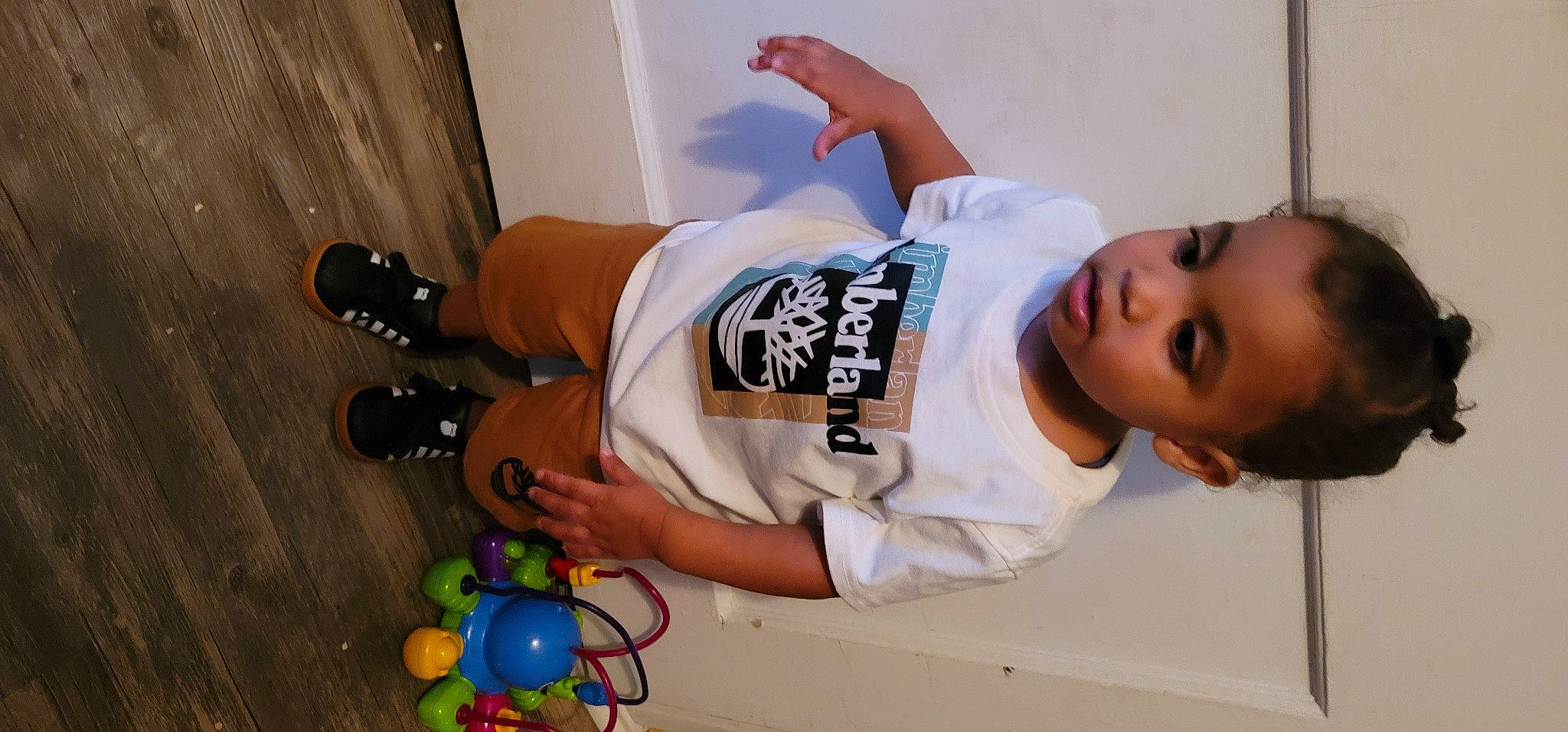 King joined the competition — help win amazing prizes! baby, chair, child, elbow, eyelash, flooring, fun, joint, knee, party_supply, person, play, room, shorts, t_shirt, thigh, toddler, toy, walking_shoe