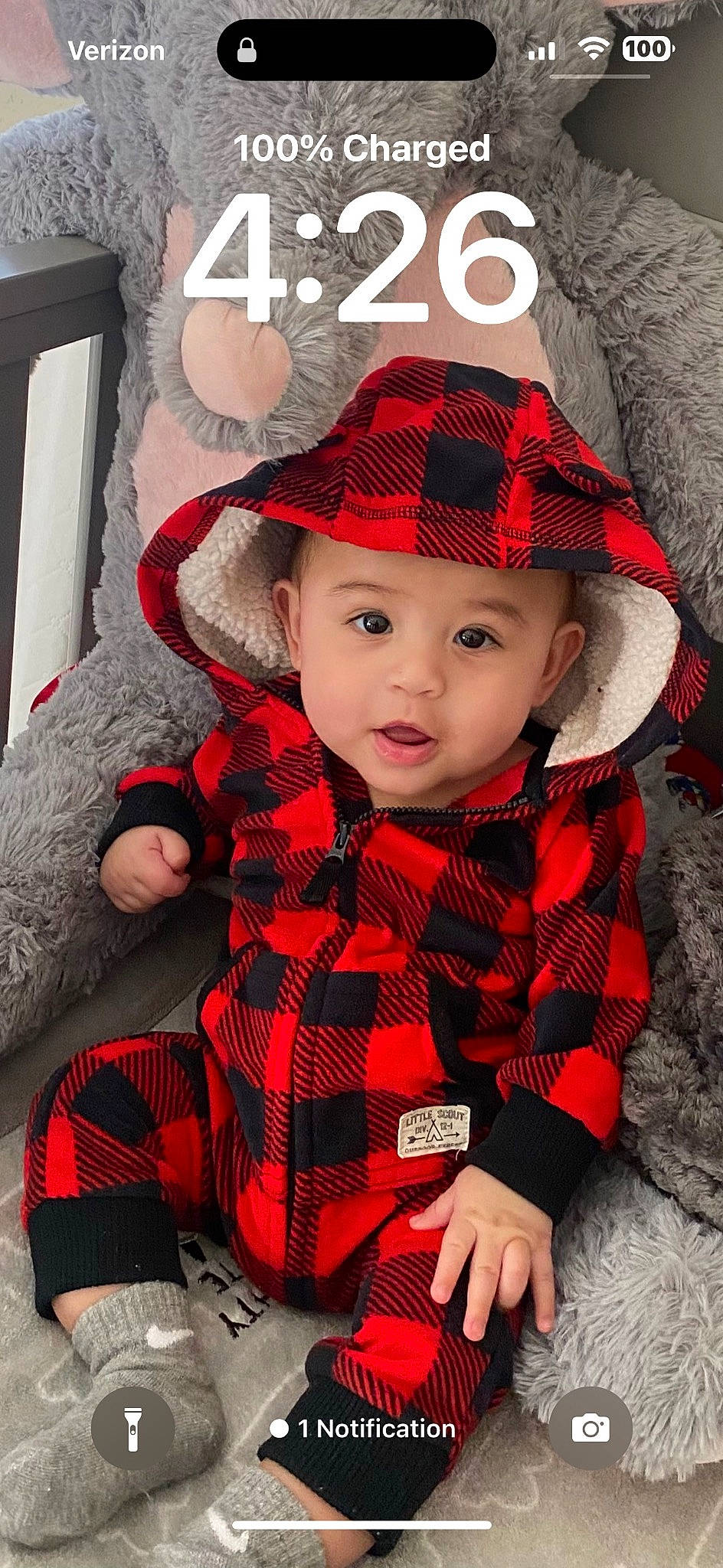 Emilio is registered to the contest to win money with this photo: baby_toddler_clothing, black, cap, child, collar, costume_hat, hat, headgear, headwear, lip, outerwear, pattern, person, plaid, plant, red, sleeve, sun_hat, tartan, toddler