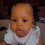 Tazara is registered to the contest to win money with this photo: baby, ball, basketball, basketballball, couch, cream, cushion, cutlery, dessert, face, food, furniture, head, icecream, icing, person, photography, portrait, sitting, sport