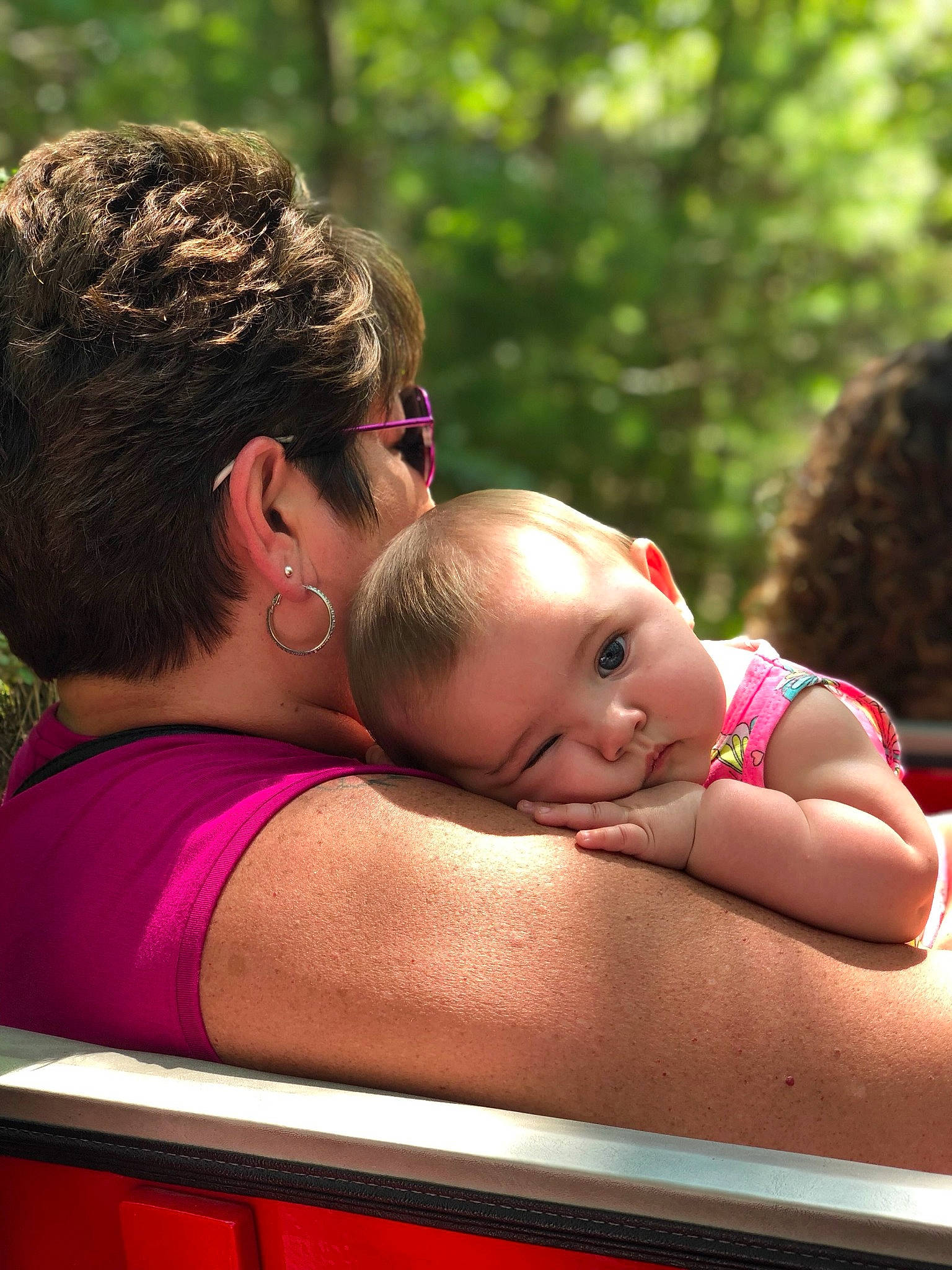 Tessa joined the competition — help win amazing prizes! baby, child, daughter, fun, happy, hug, interaction, leisure, love, mother, person, summer, toddler, vacation