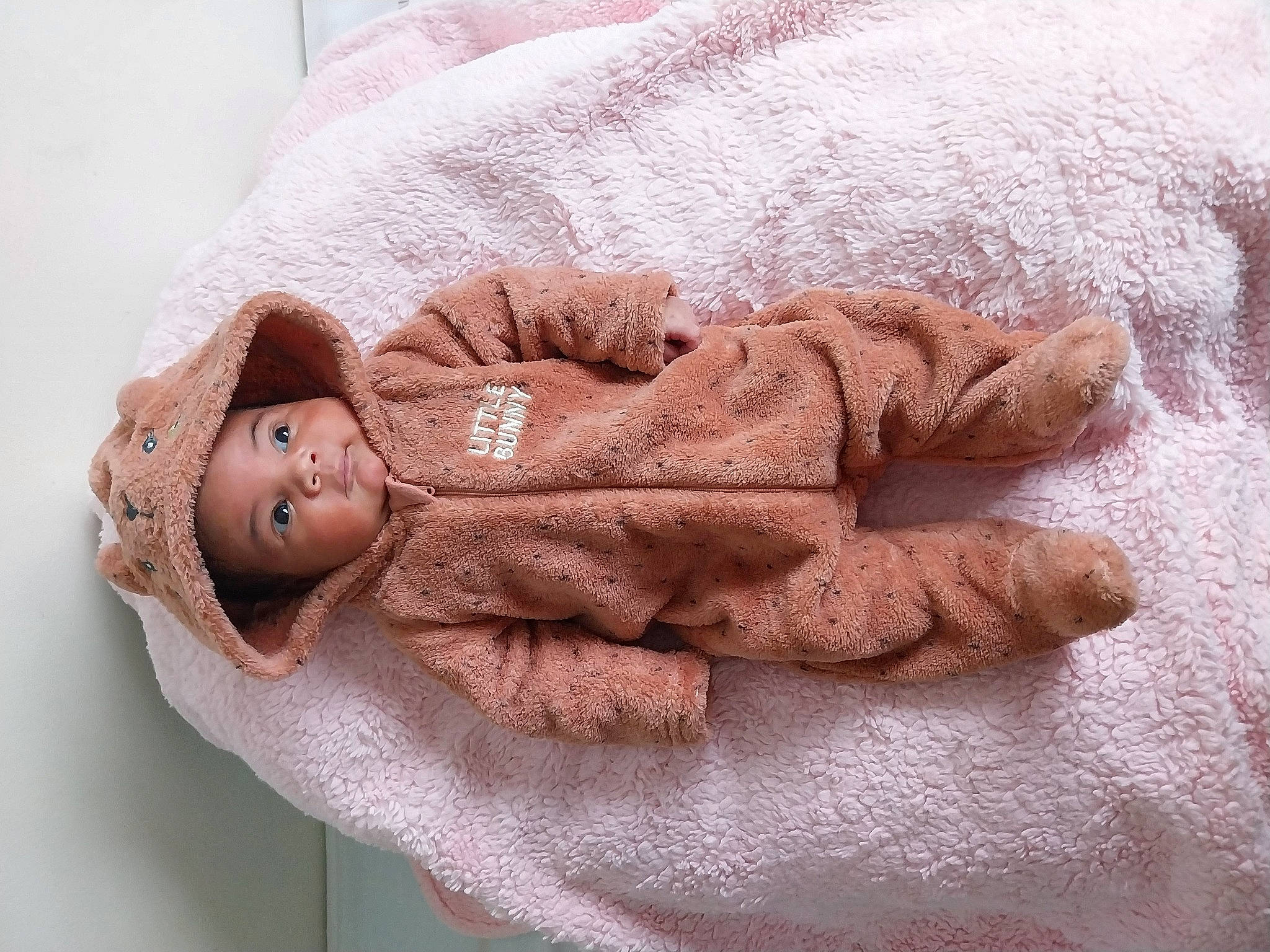 Luna a rejoint le concours — aidez-le/la à gagner de superbes lots ! arm, art, baby, baby_products, baby_sleeping, baby_toddler_clothing, child, comfort, finger, fur, gesture, hand, headgear, headwear, linens, person, skin, sleeve, textile, toddler