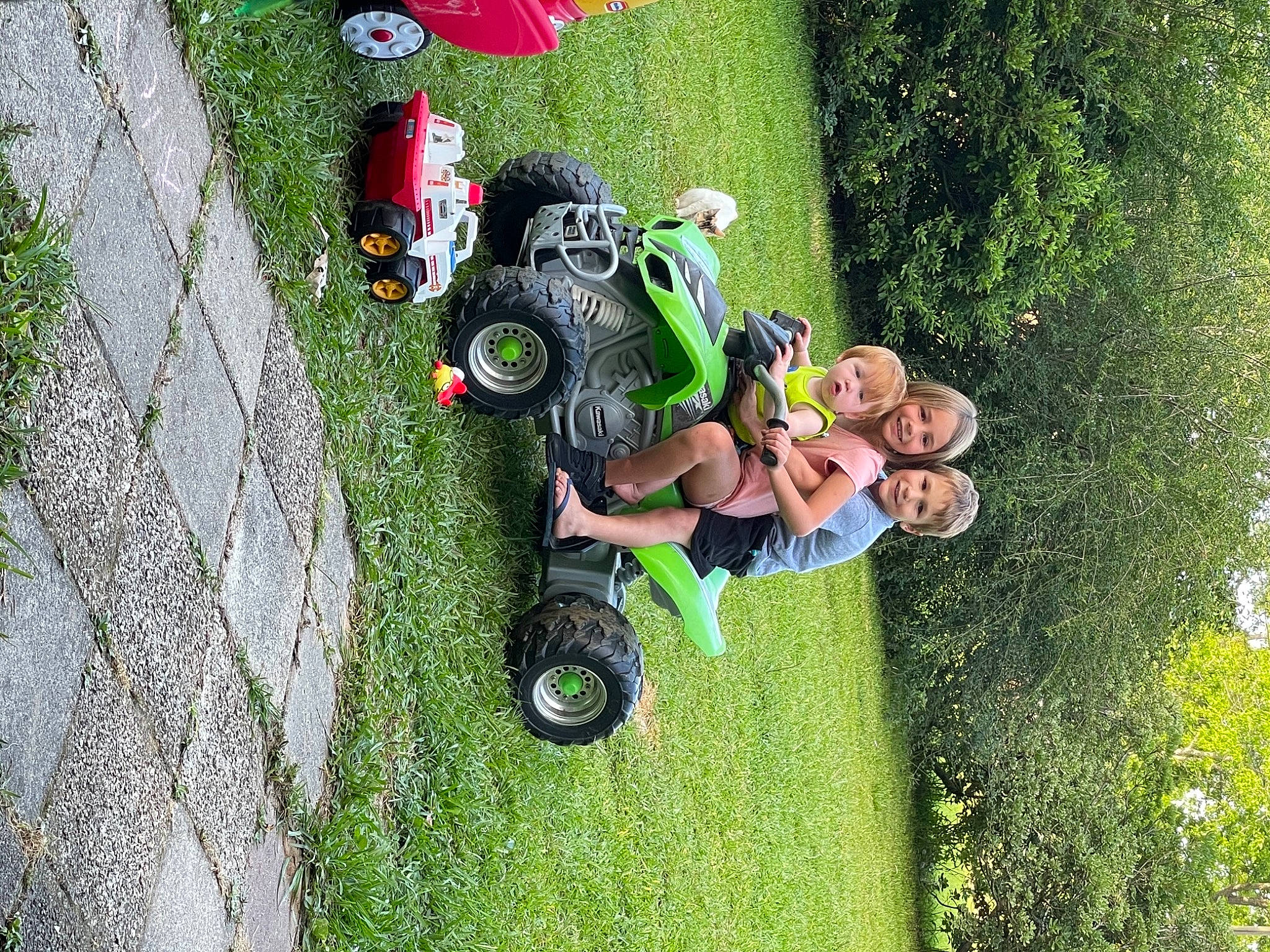 Dillon joined the competition — help win amazing prizes! auto_part, automotive_tire, automotive_wheel_system, baby, fun, grass, joy, landscape, lawn, leaf, leisure, motor_vehicle, people_in_nature, person, plant, recreation, tire, toddler, toy, tree