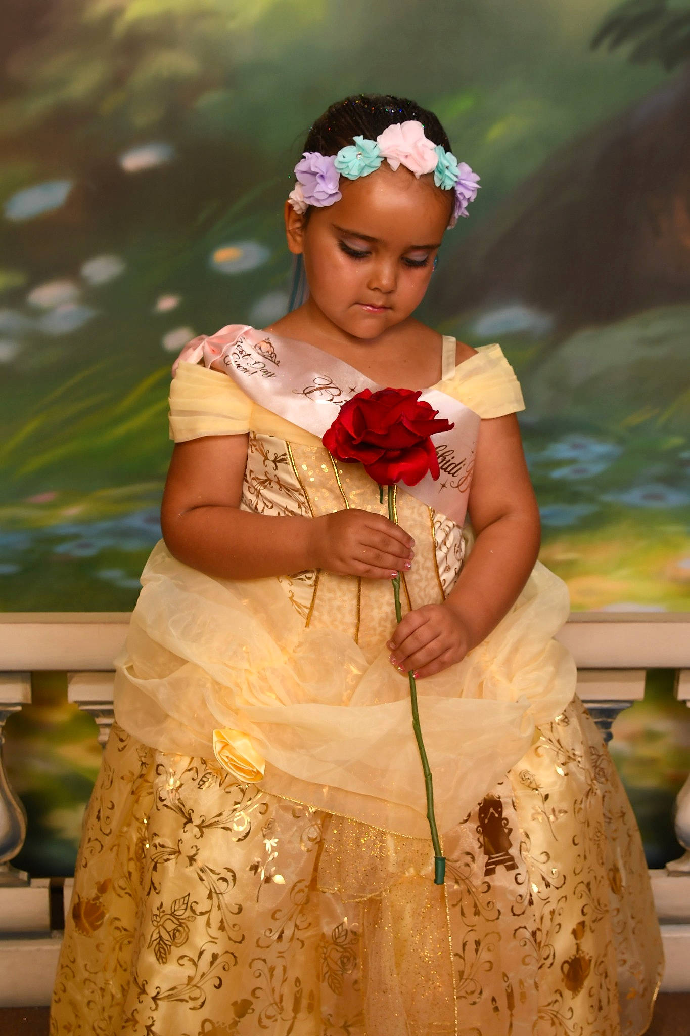 Emma joined the competition — help win amazing prizes! bridal_accessory, bridal_clothing, bridal_party_dress, bride, dress, embellishment, fashion_design, flash_photography, flower, flower_arranging, formal_wear, gown, happy, headpiece, headwear, person, petal, plant, trunk, waist