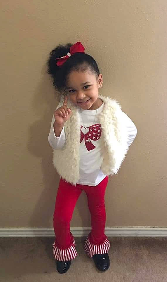 Keegan joined the competition — help win amazing prizes! baby, child, child_model, clothing, costume, fur, joy, outerwear, person, skin, sleeve, smile, standing, tights, toddler, white, wool