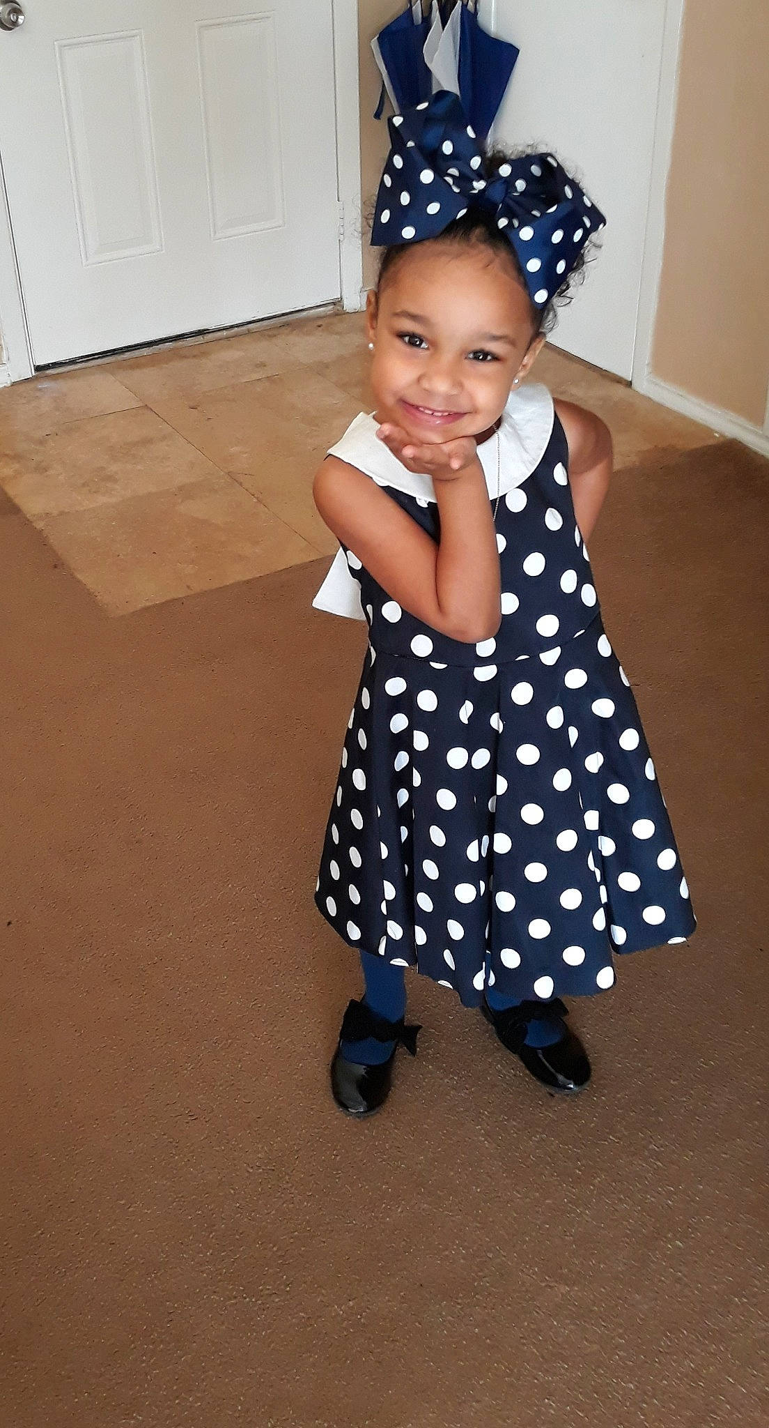 Keegan joined the competition — help win amazing prizes! child, clothing, costume, dance, design, joy, pattern, person, polka, polka_dot, toddler