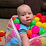 Cayden joined the competition — help win amazing prizes! baby, carpet, child, child_playing, colorful_balls, couch, curious, cute, face, hand, indoor, infant, living_room, mesh_basket, person, plastic_ball, playtime, reaching, seated, toy