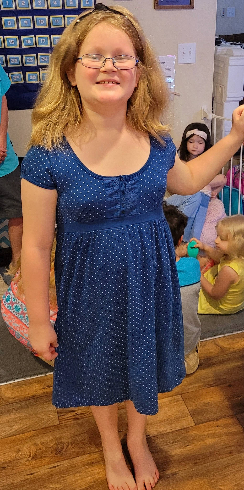 Sera joined the competition — help win amazing prizes! blue, day_dress, dress, electric_blue, eyewear, fashion_design, glasses, happy, head, headwear, joint, joy, neck, necklace, one_piece_garment, person, photograph, shoulder, sleeve, smile