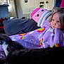 Zoey joined the competition — help win amazing prizes! blanket, cat, child, cloud, couch, cozy, cute, decor, furniture, home, indoors, kitten, living_room, person, pet, plush_toy, purple, rainbow, refrigerator, wall