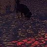 Kovu joined the competition — help win amazing prizes! animal, canine, dark, dog, evening, exploring, fence, ground, light, mystery, night, outdoor, outdoors, pattern, pet, quiet, sand, shadow, silhouette, texture