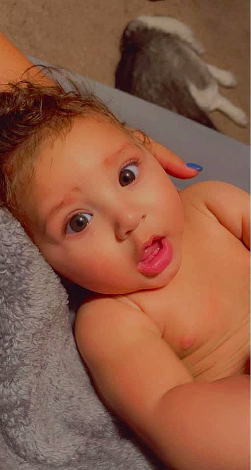 Amayah joined the competition — help win amazing prizes! baby, cheek, chest, eye, eyebrow, eyelash, face, forehead, gesture, hair, happy, iris, jaw, lip, mouth, neck, nose, person, skin, smile