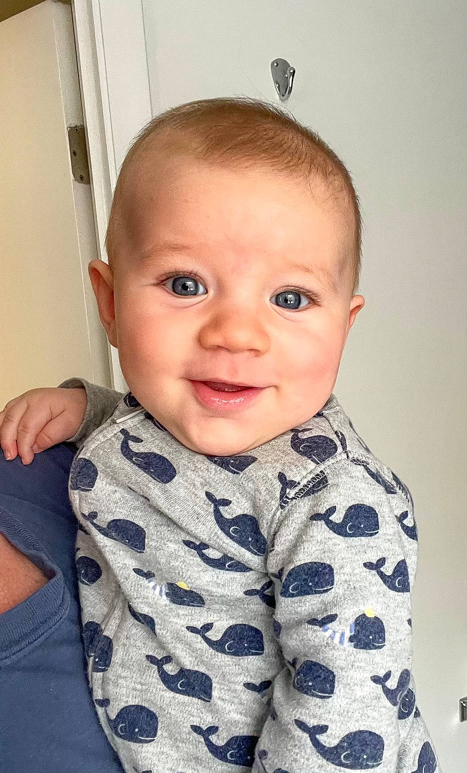 Dean joined the competition — help win amazing prizes! baby, baby_toddler_clothing, cheek, collar, eye, eyebrow, eyelash, hairstyle, happy, head, iris, lip, neck, nose, pattern, person, skin, sleeve, smile, toddler