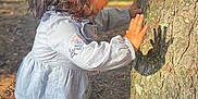 Ysabell joined the competition — help win amazing prizes! child, clothing, curious, daylight, exploration, forest, ground, hair_accessory, long_sleeve_shirt, nature, outdoor, pants, playful, profile, shadow, standing, sunlight, toddler, tree, young_child