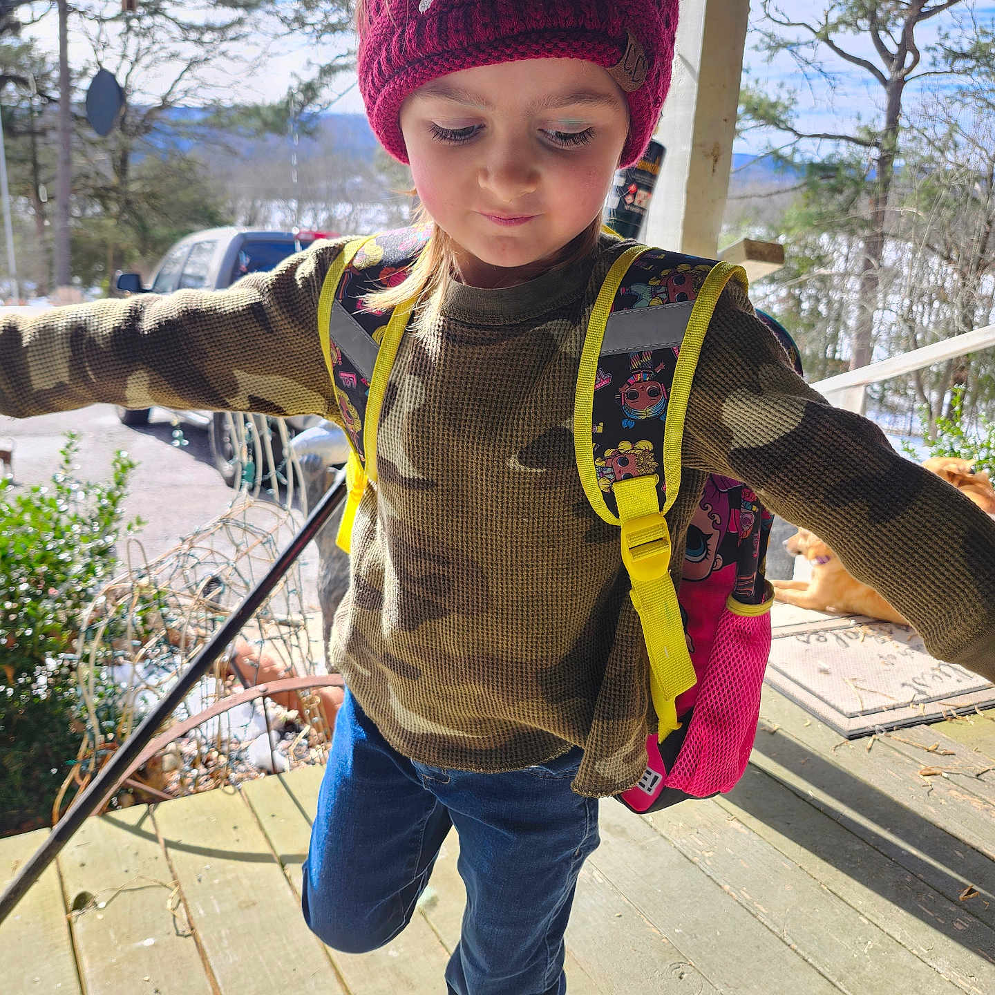Alexa is registered to the contest to win money with this photo: accessories, beanie, boy, cap, car, child, clothing, face, footwear, hat, head, jeans, male, pants, person, photography, portrait, shoe, strap, wood