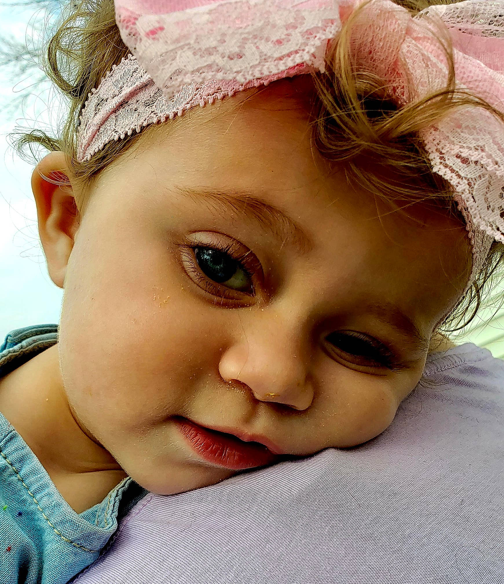 Leena joined the competition — help win amazing prizes! beauty, cheek, child, chin, close_up, eye, eyebrow, face, forehead, hair, hair_accessory, head, headband, headgear, joy, lip, mouth, nose, person, pink