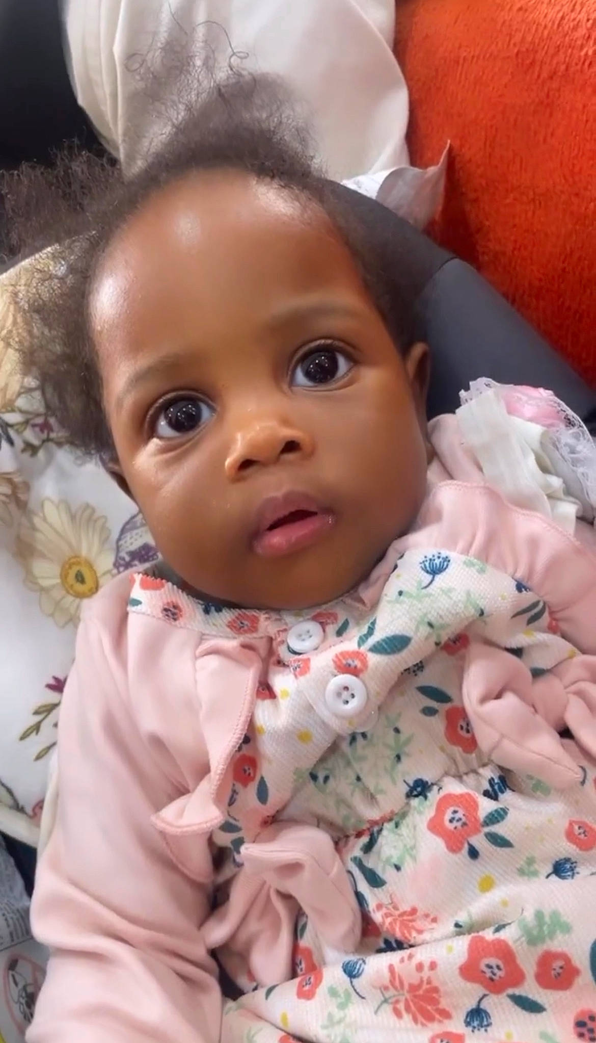 Melodie joined the competition — help win amazing prizes! baby, baby_toddler_clothing, cheek, child, chin, collar, eyelash, face, facial_expression, happy, head, iris, lip, mouth, nose, person, pink, skin, sleeve, smile